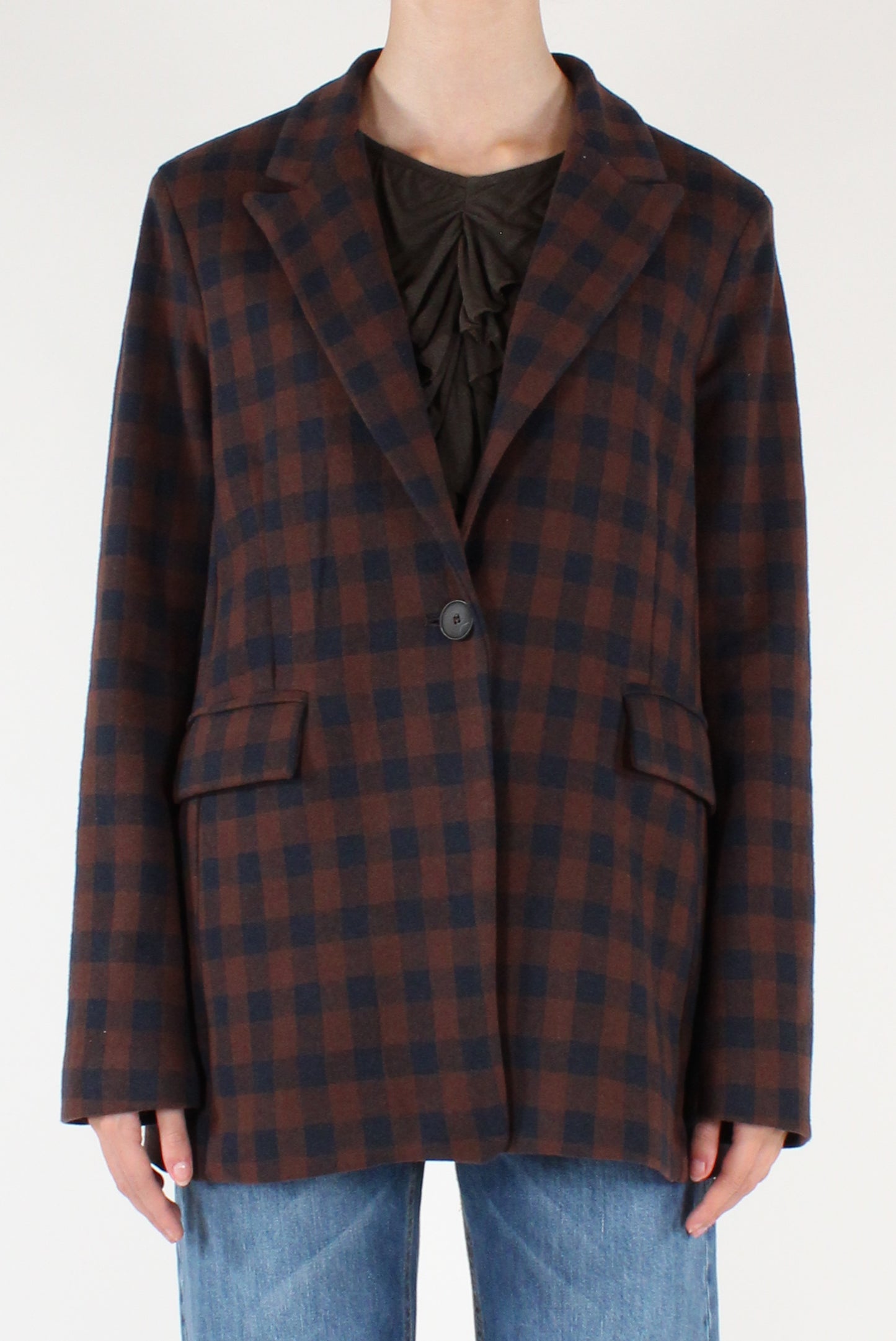 Blazer Monopetto a Quadri