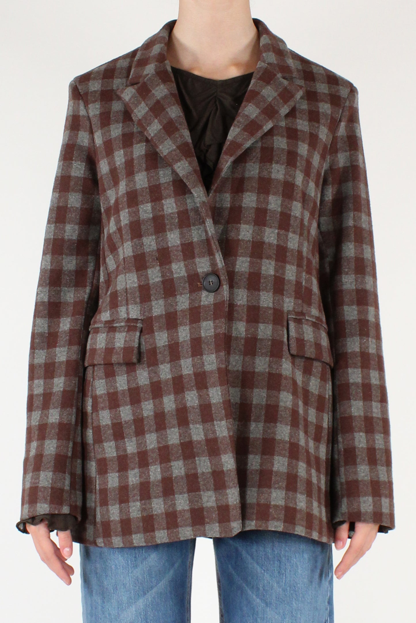 Blazer Monopetto a Quadri