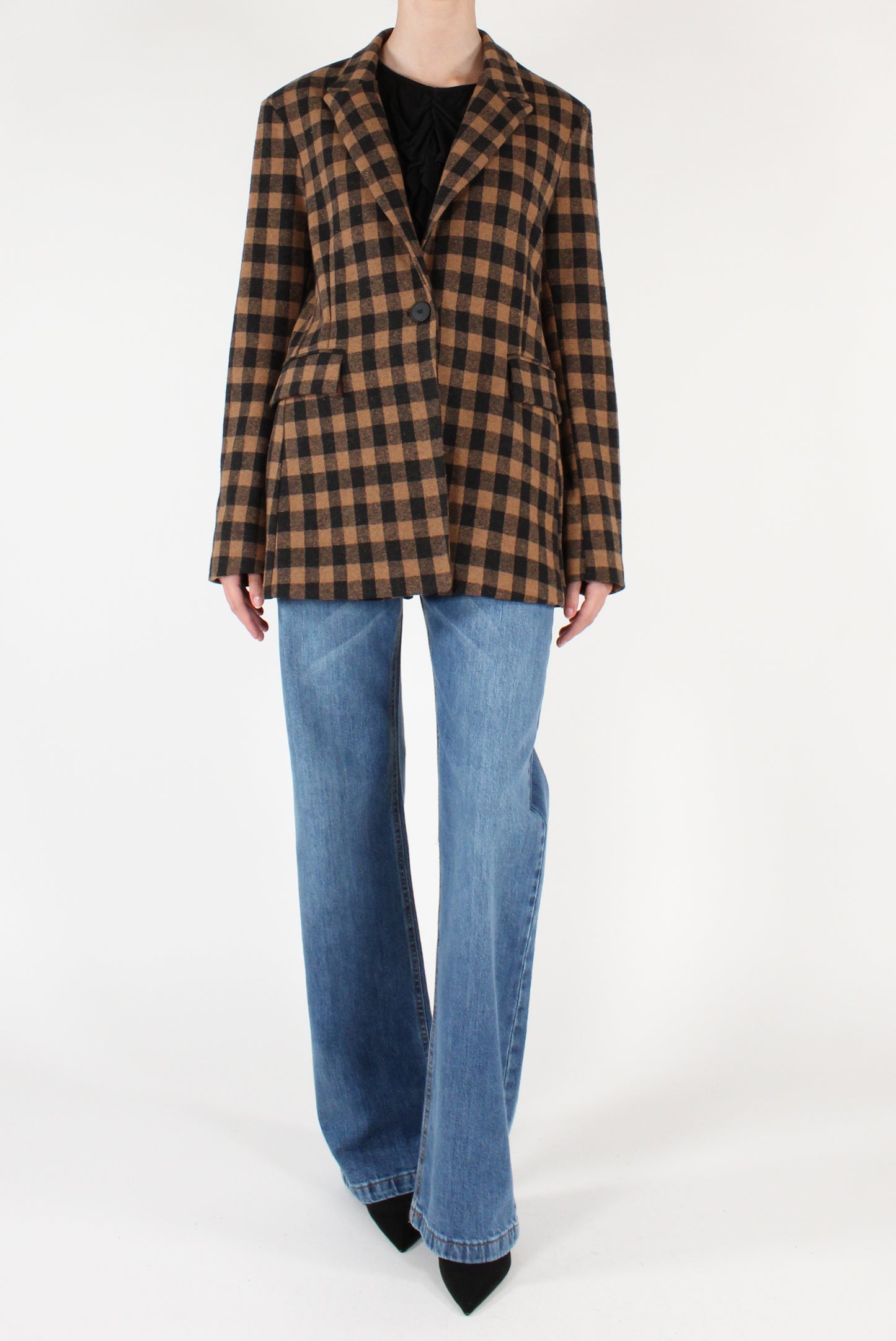 Blazer Monopetto a Quadri