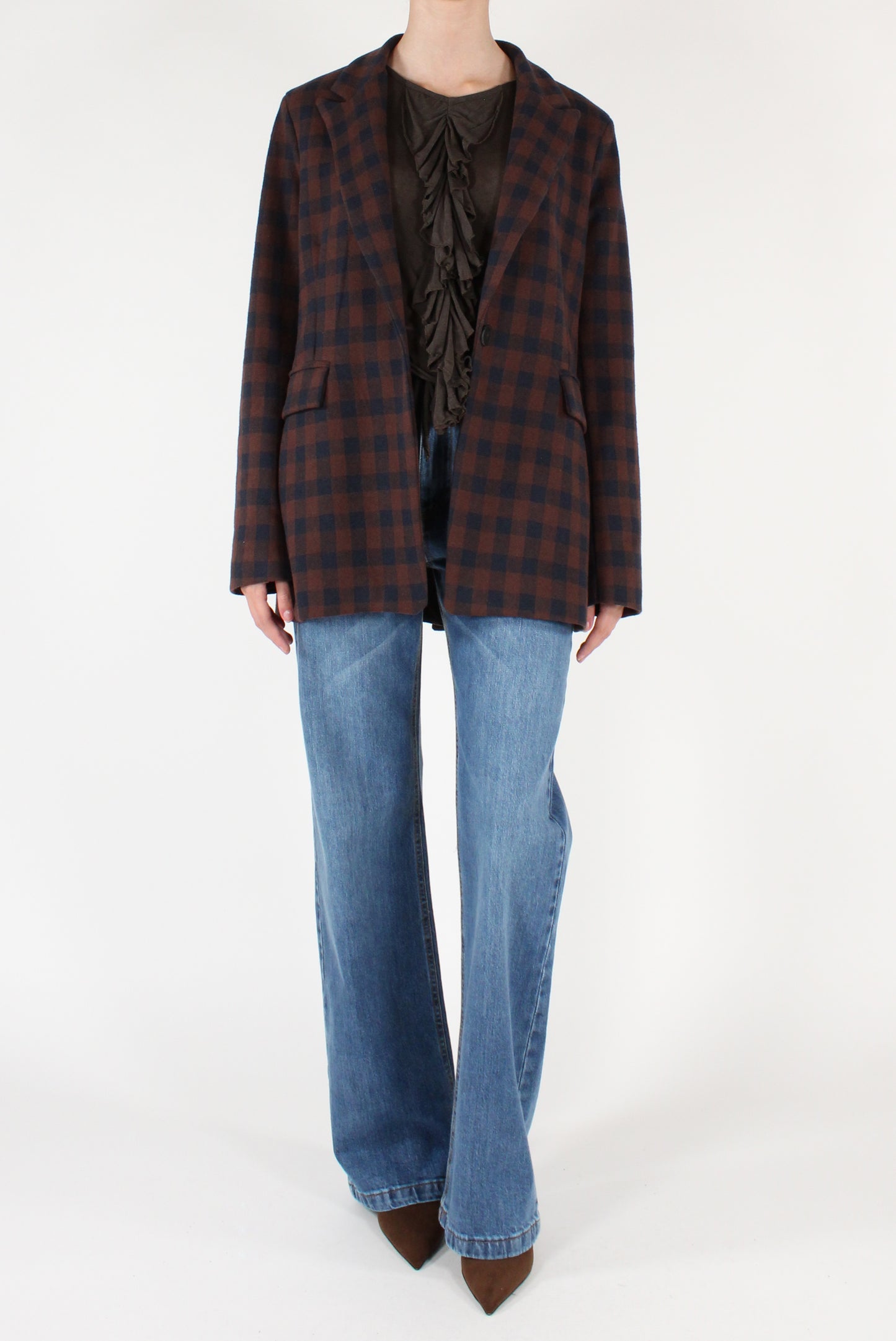 Blazer Monopetto a Quadri