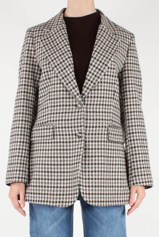 Blazer Monopetto a Quadretti