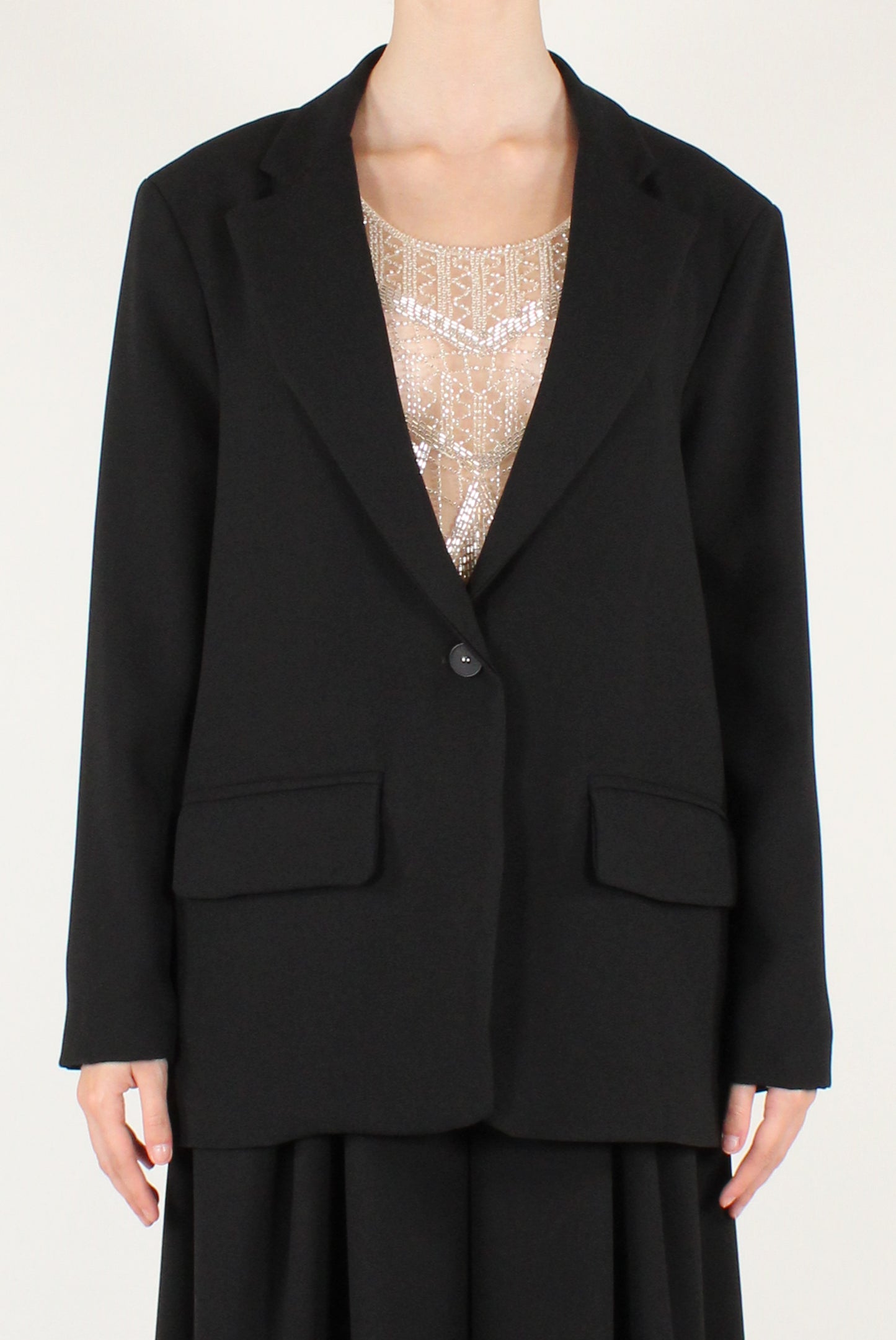Blazer Monopetto con Spacco sul Retro