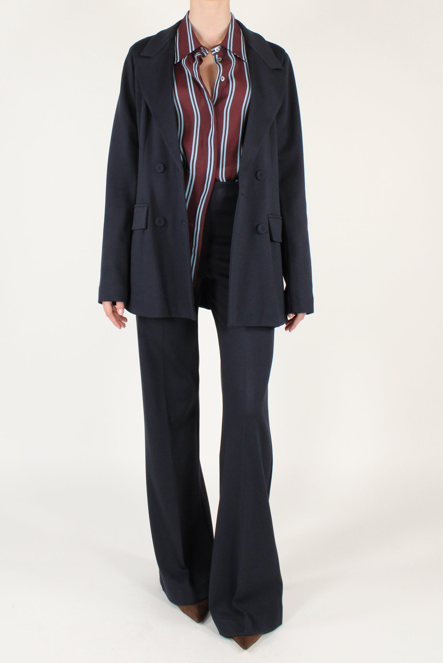 Blazer Doppiopetto in Twill
