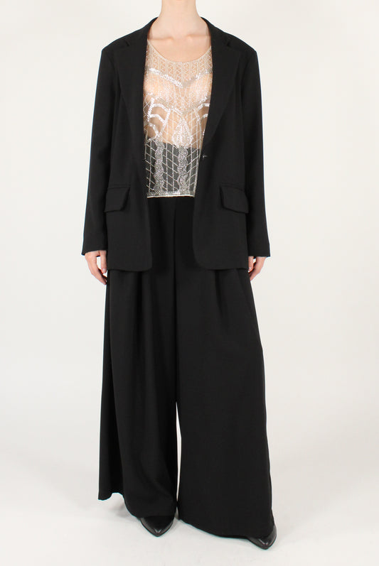 Pantaloni Ampi con Pinces