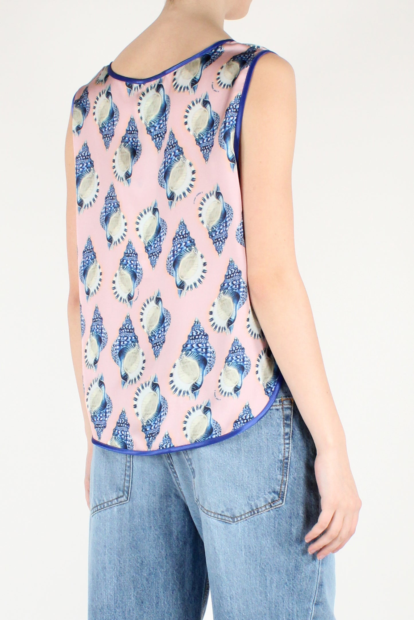 Blusa Over Stampa Conchiglie