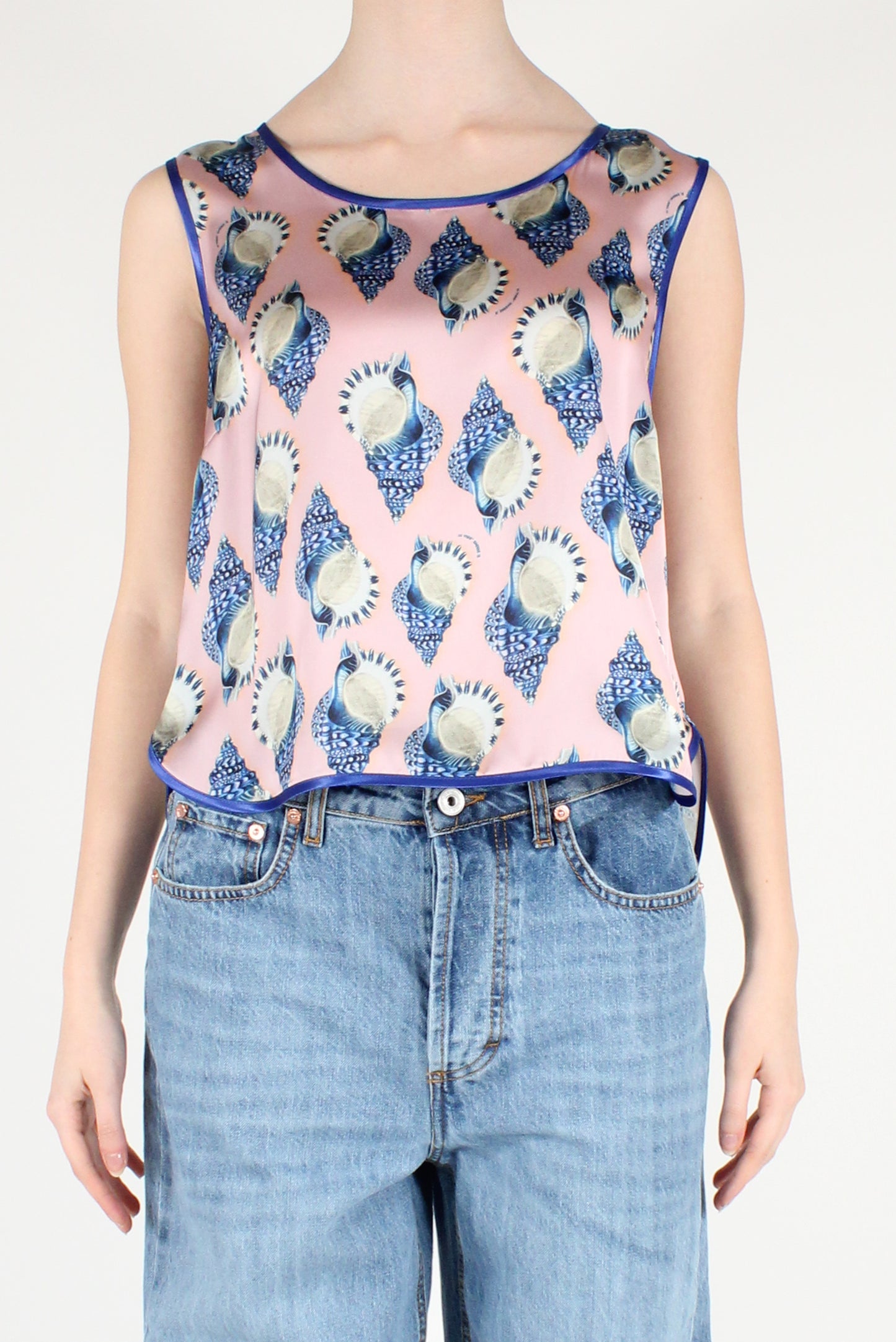 Blusa Over Stampa Conchiglie