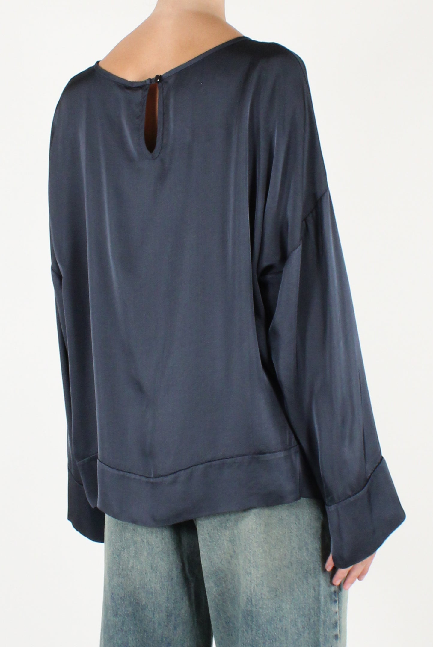 Blusa Scollo a Barca in Viscosa