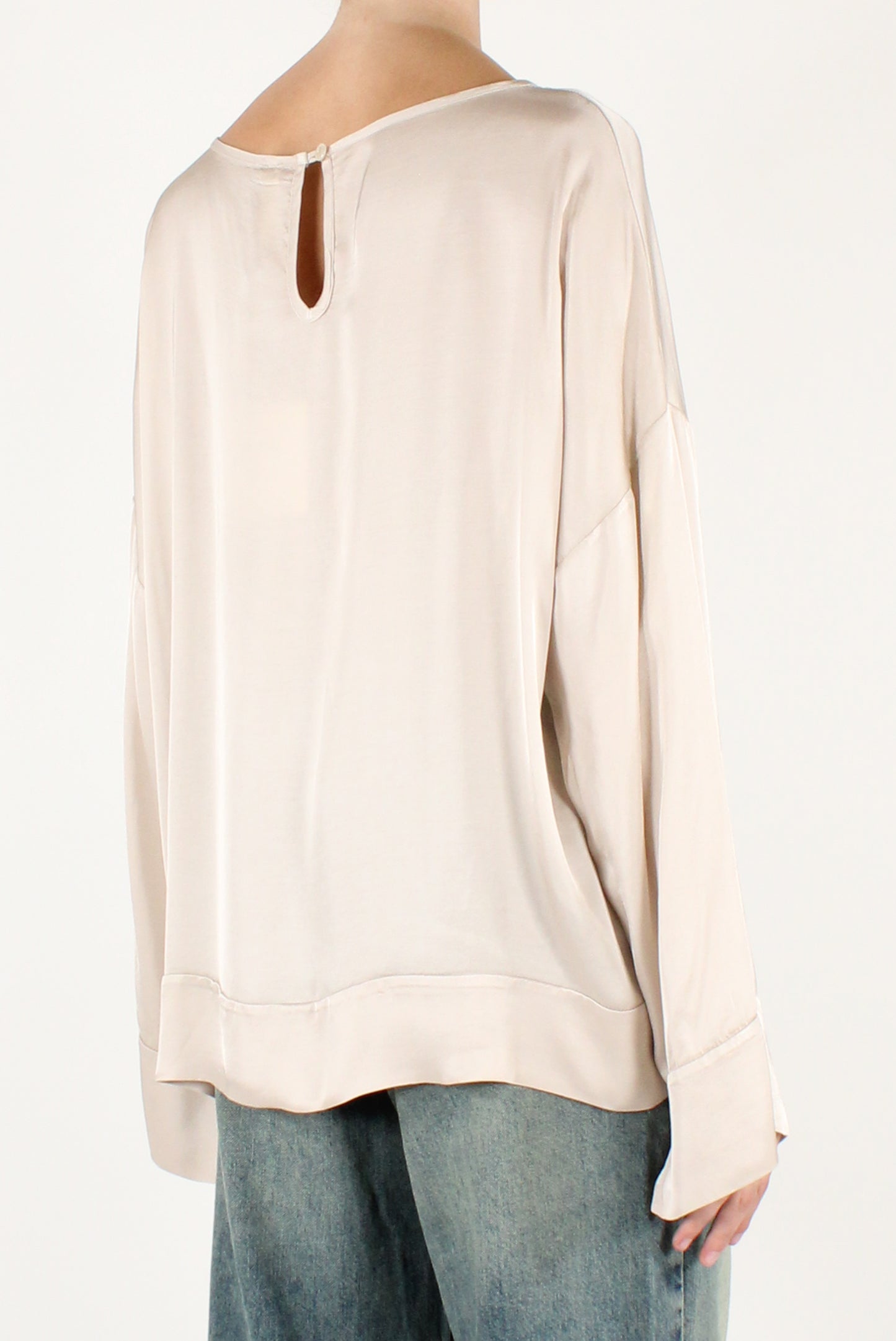 Blusa Scollo a Barca in Viscosa