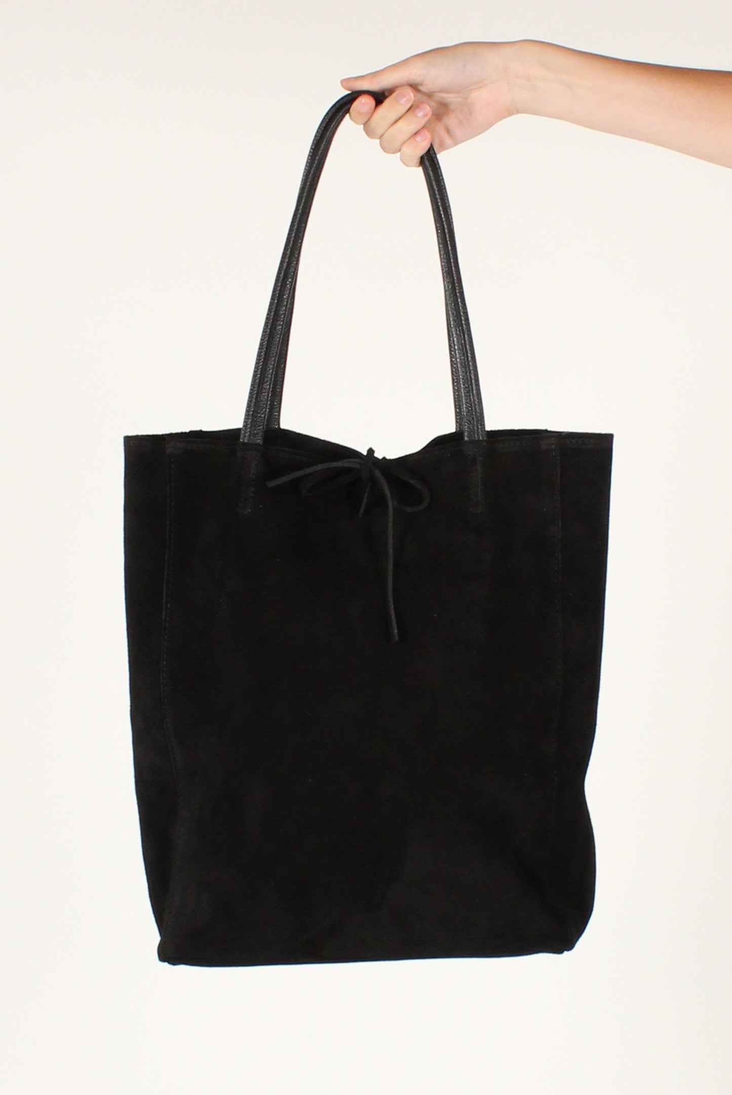 Borsa a Spalla in Pelle Scamosciata