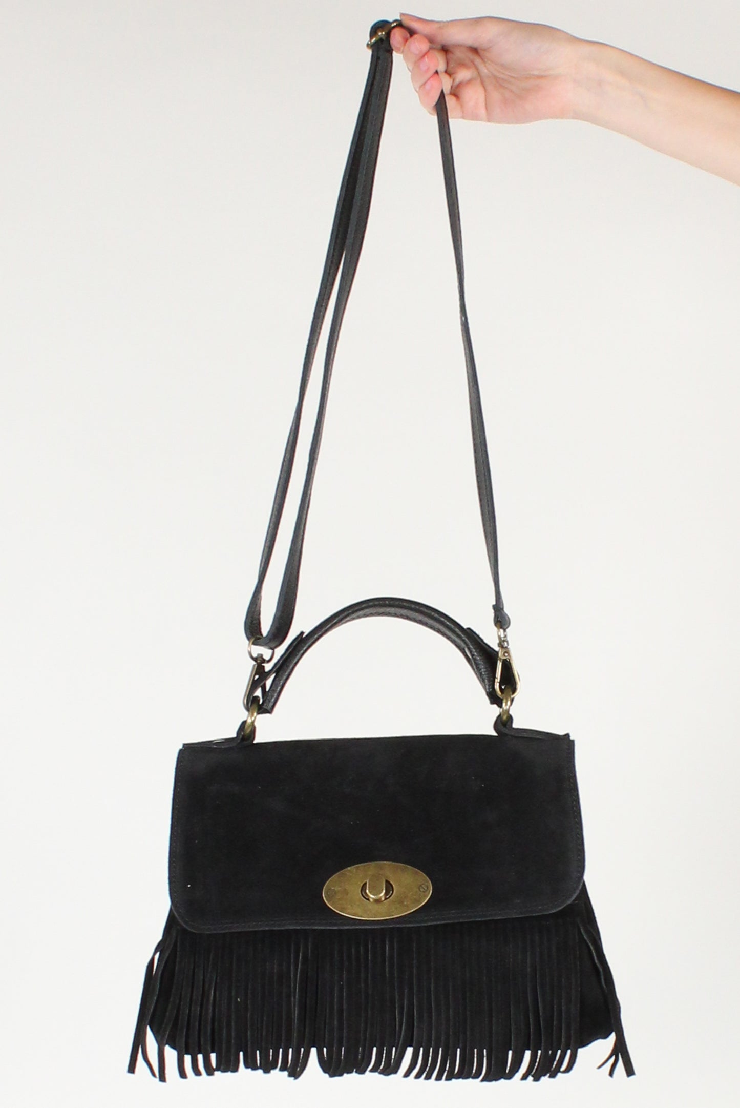 Borsa a Trapezio con Frange