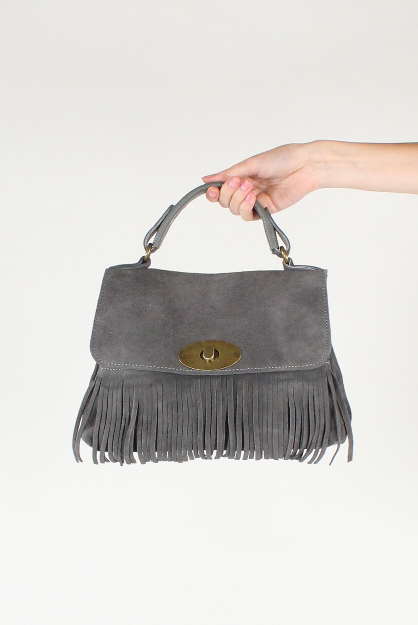 Borsa a Trapezio con Frange