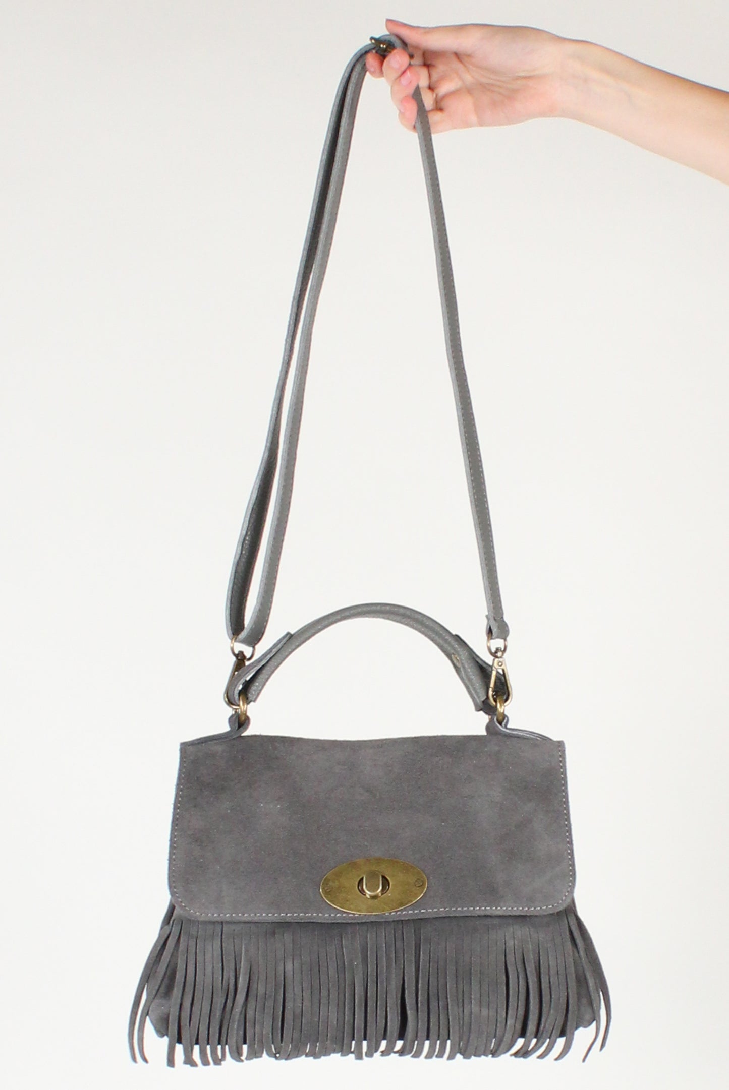Borsa a Trapezio con Frange