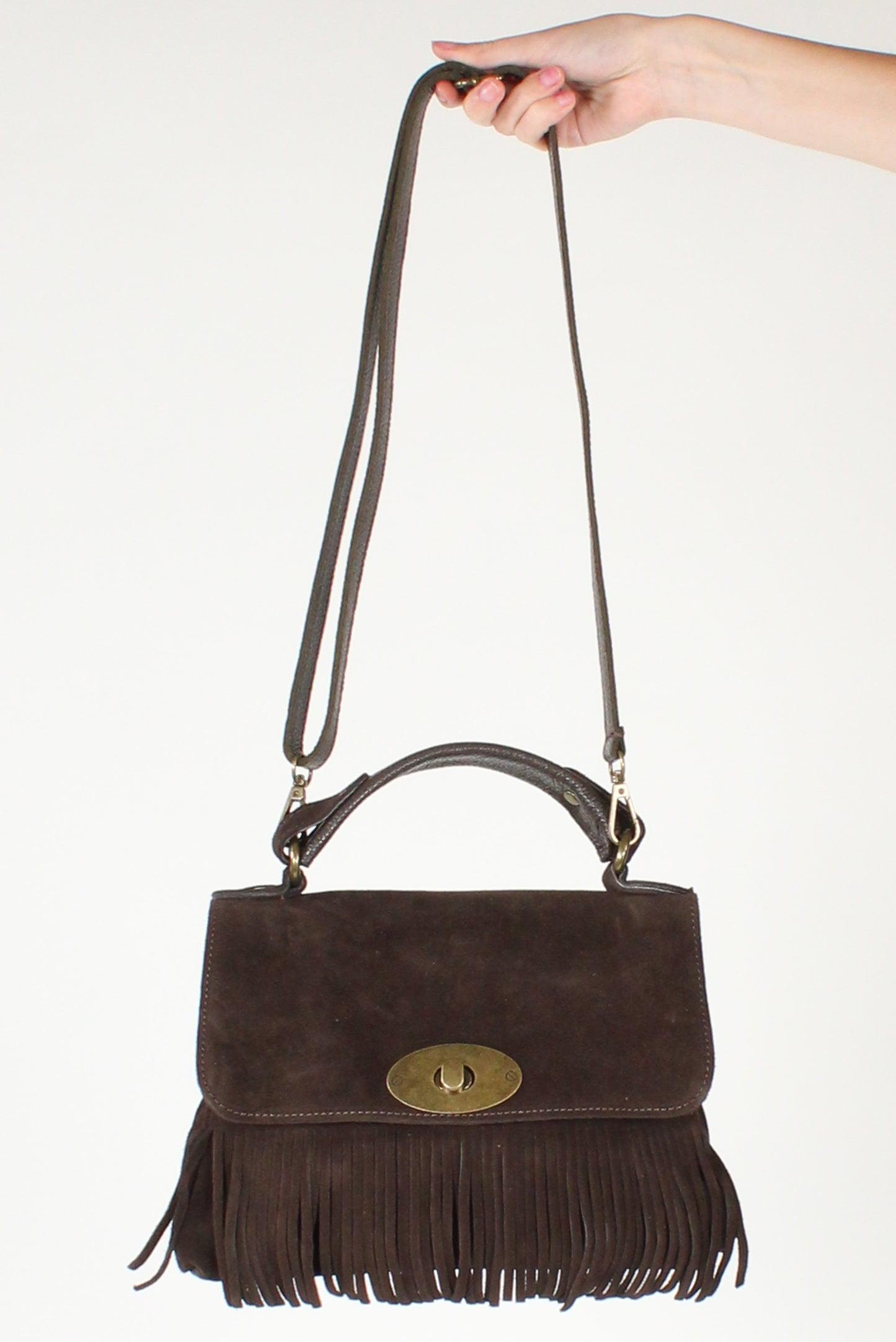 Borsa a Trapezio con Frange
