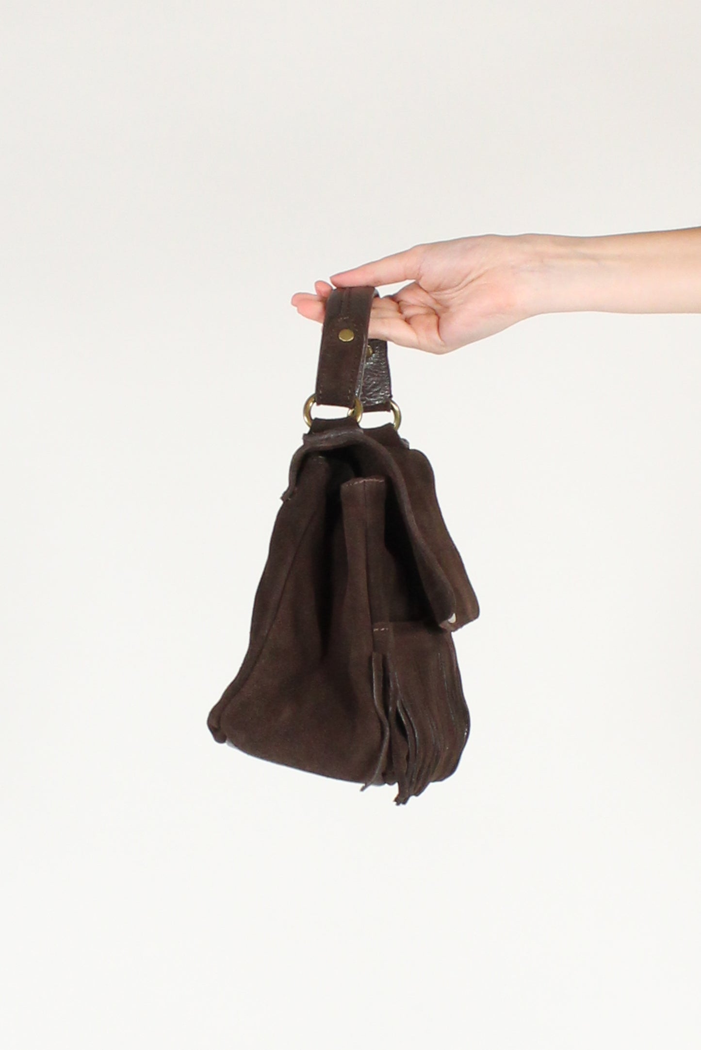 Borsa a Trapezio con Frange