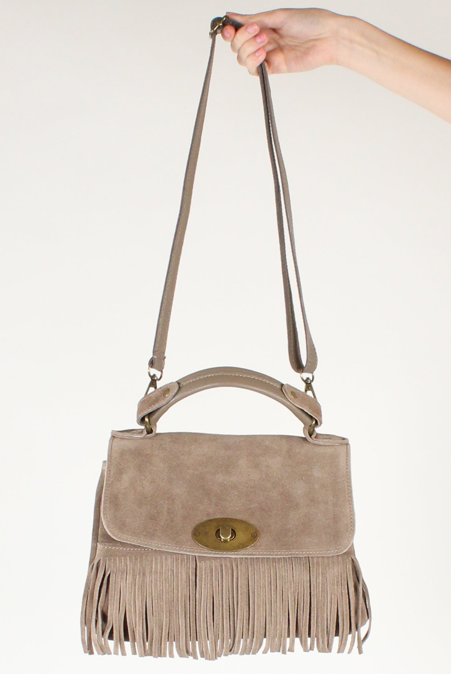 Borsa a Trapezio con Frange