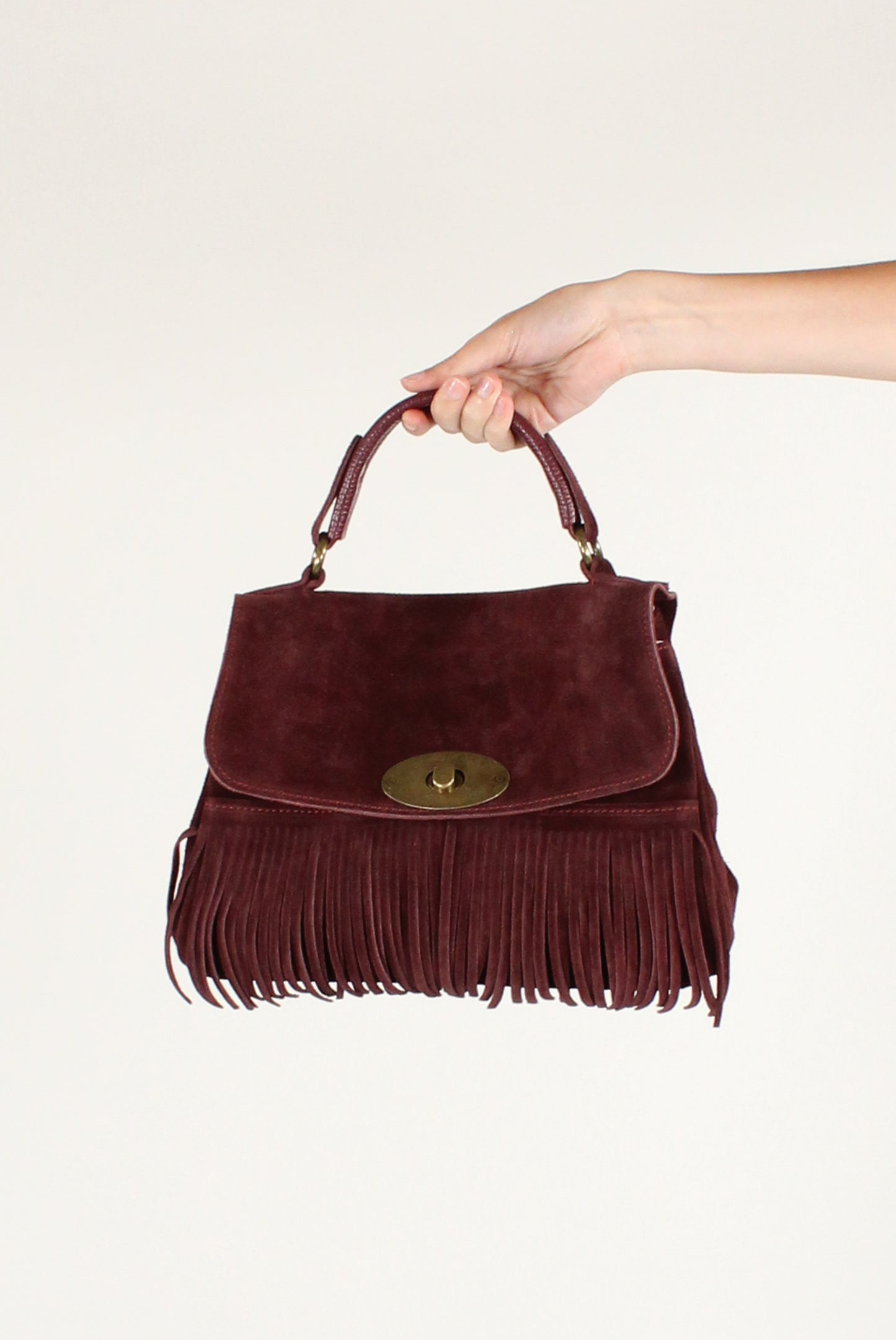 Borsa a Trapezio con Frange