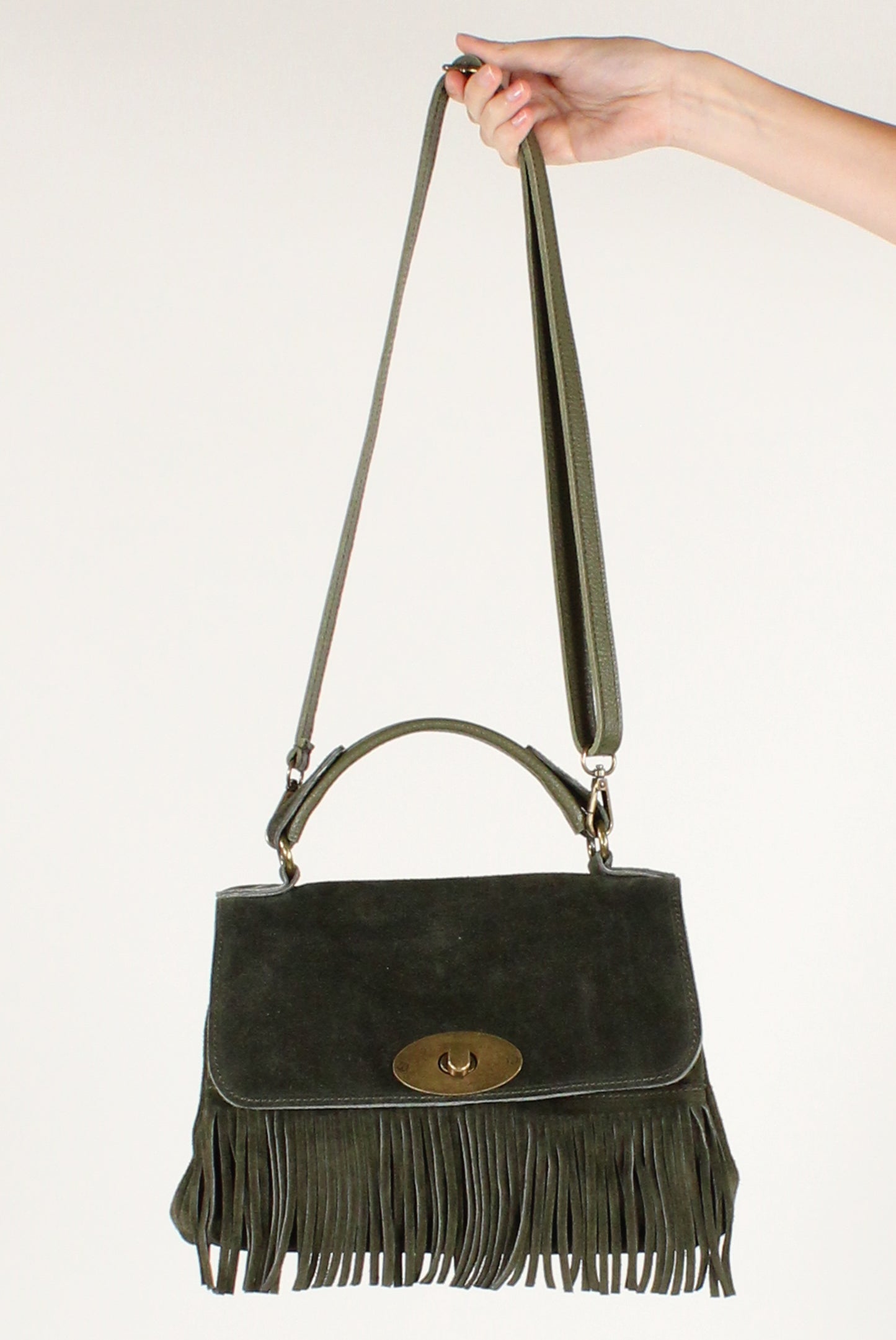 Borsa a Trapezio con Frange