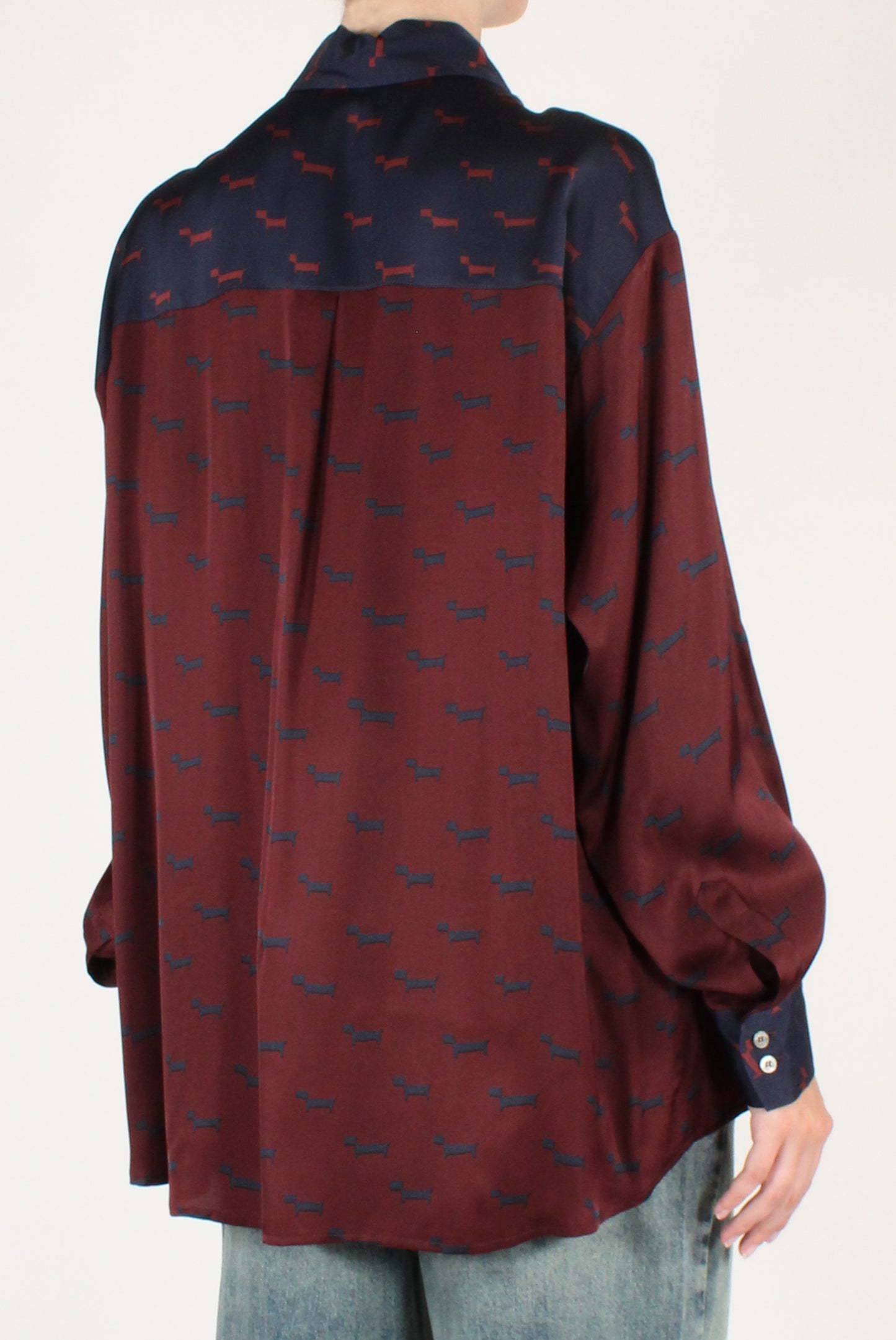 Camicia Over Stampa Bassotti Stilizzati