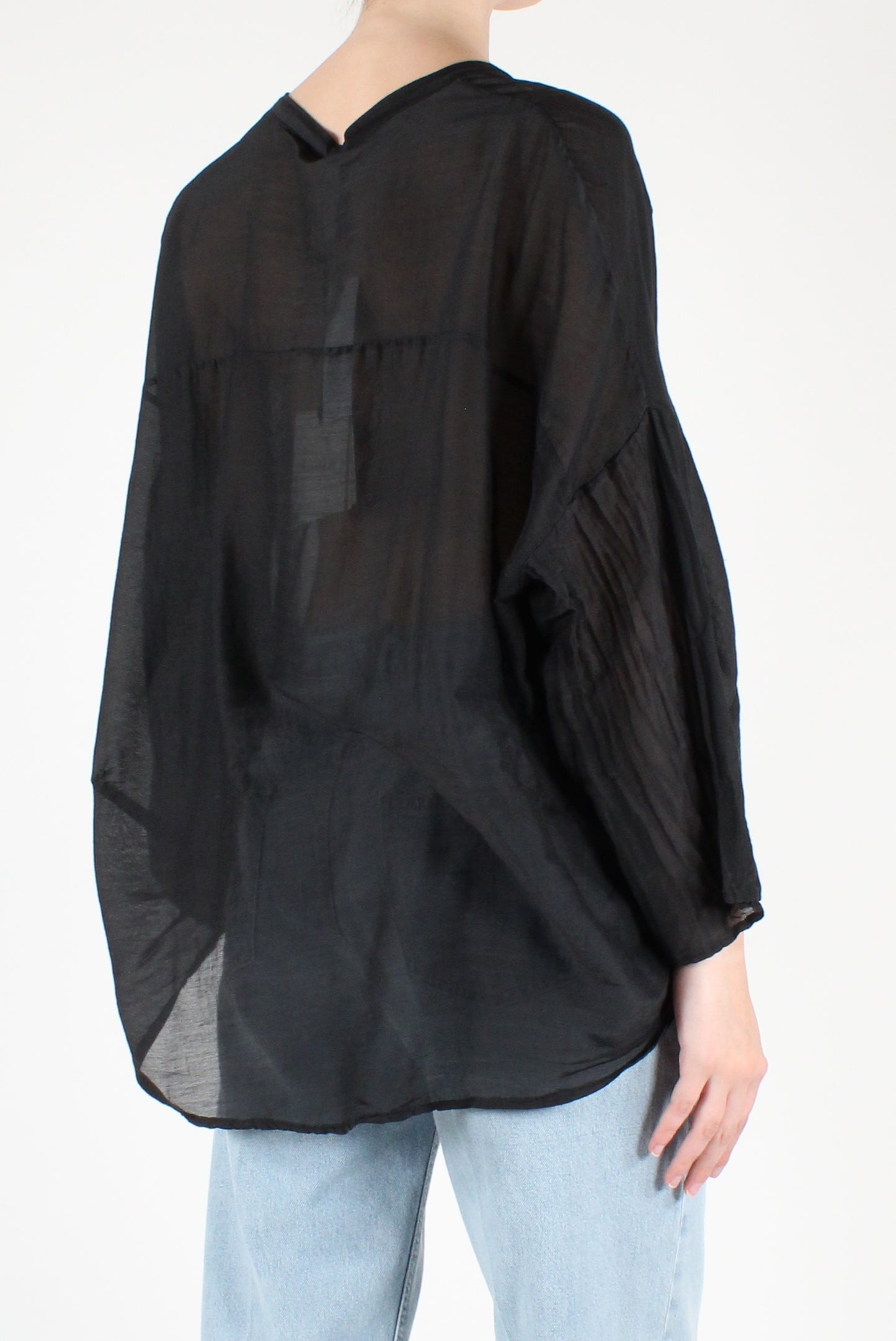 Camicia Over Misto Seta