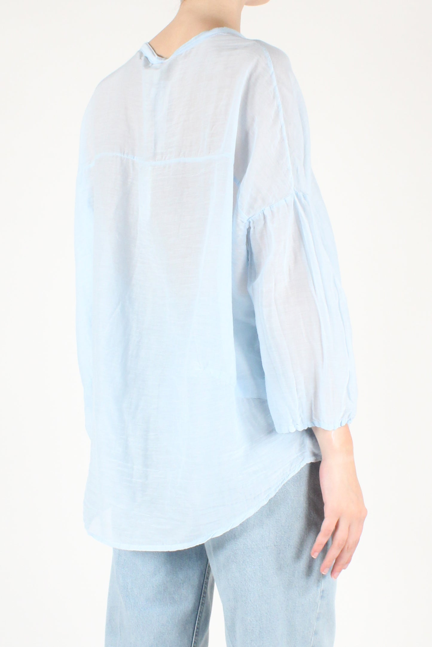 Camicia Over Misto Seta