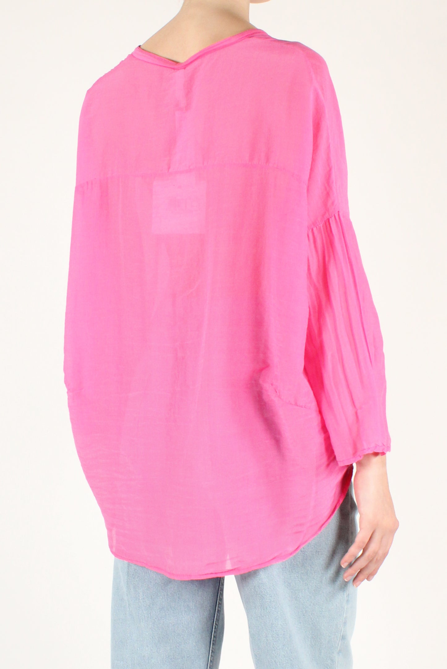 Camicia Over Misto Seta
