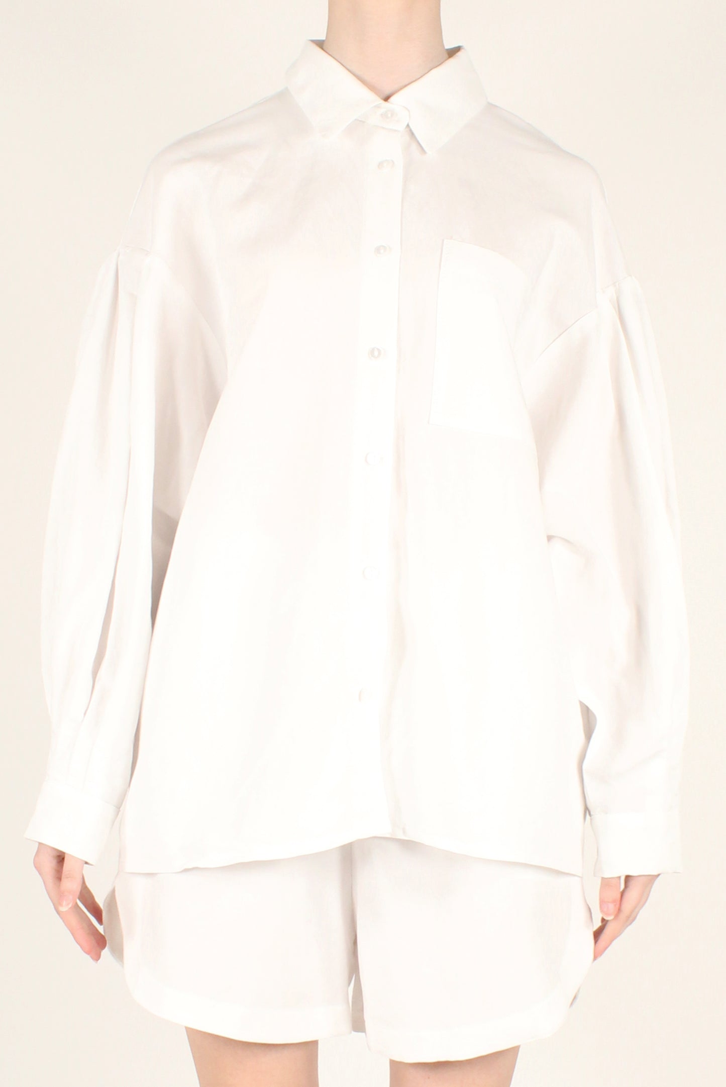 Camicia Over Misto Lino e Viscosa