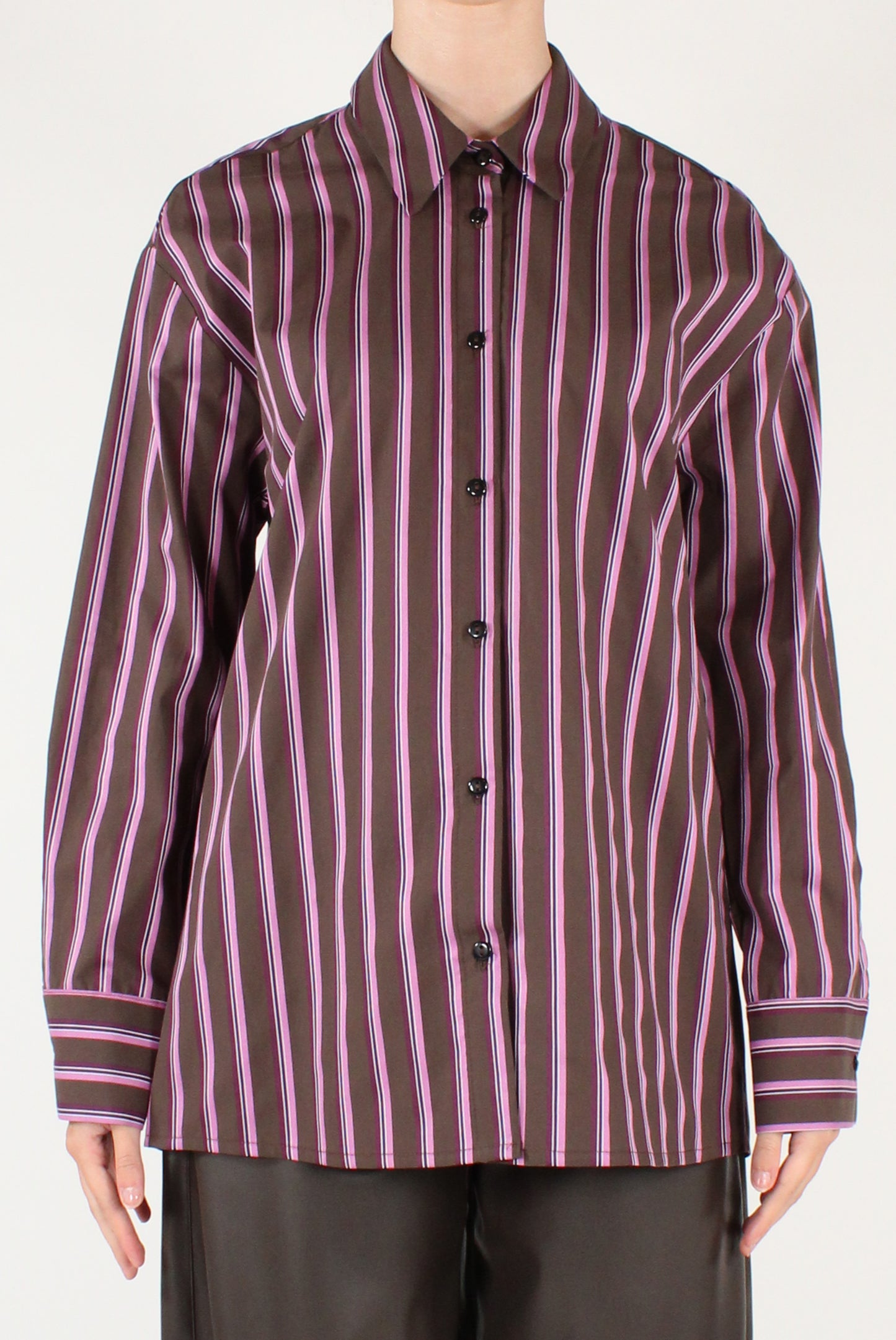 Camicia Over a Righe Colorate