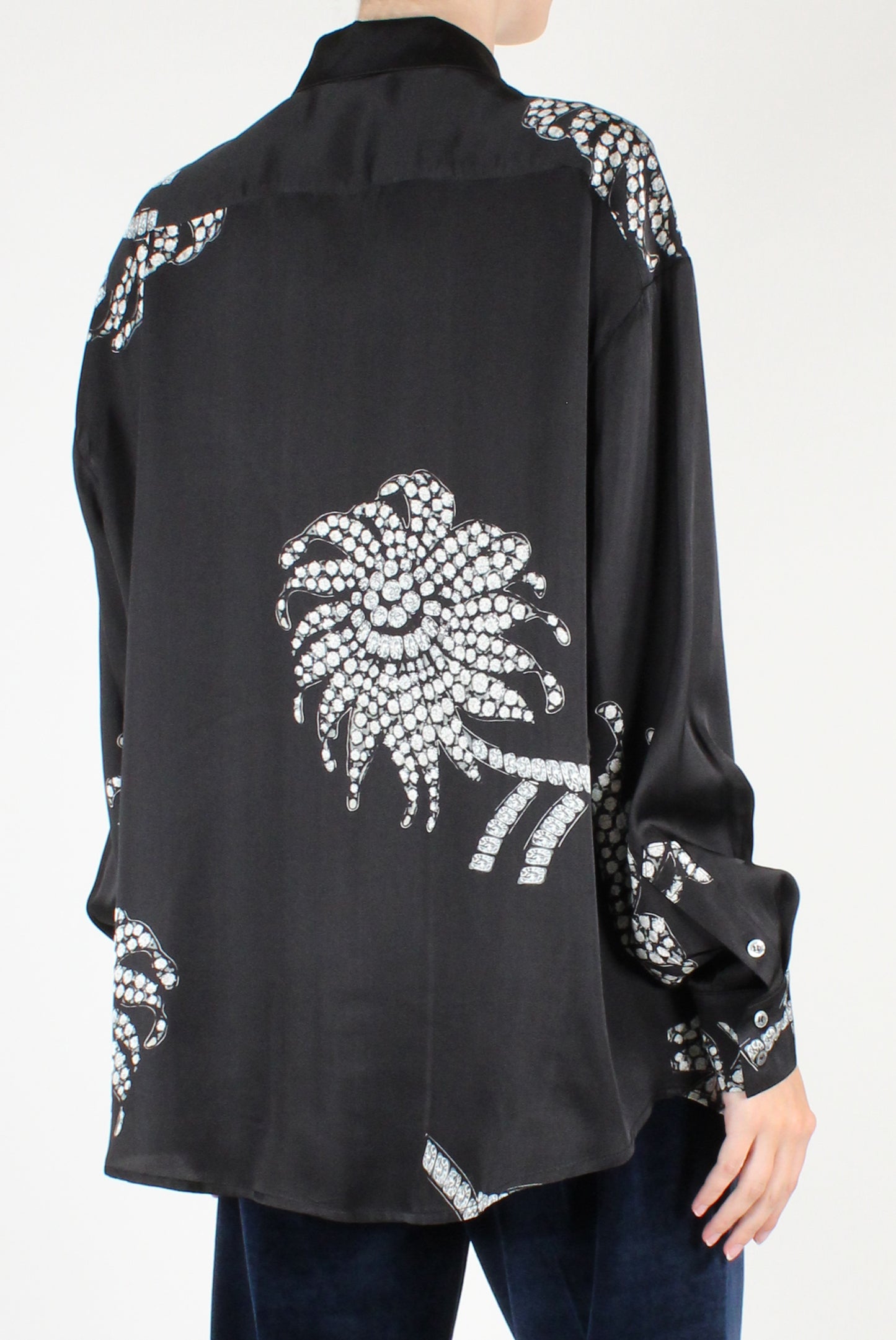 Camicia in Viscosa a Stampa Gioielli