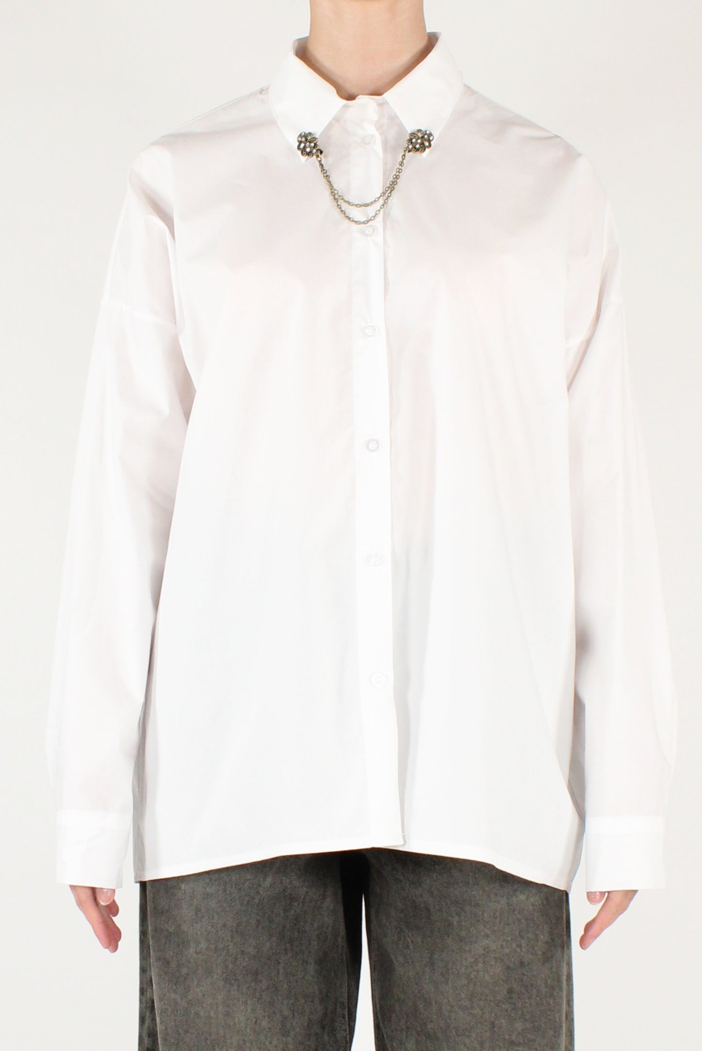 Camicia con Spilla da Colletto