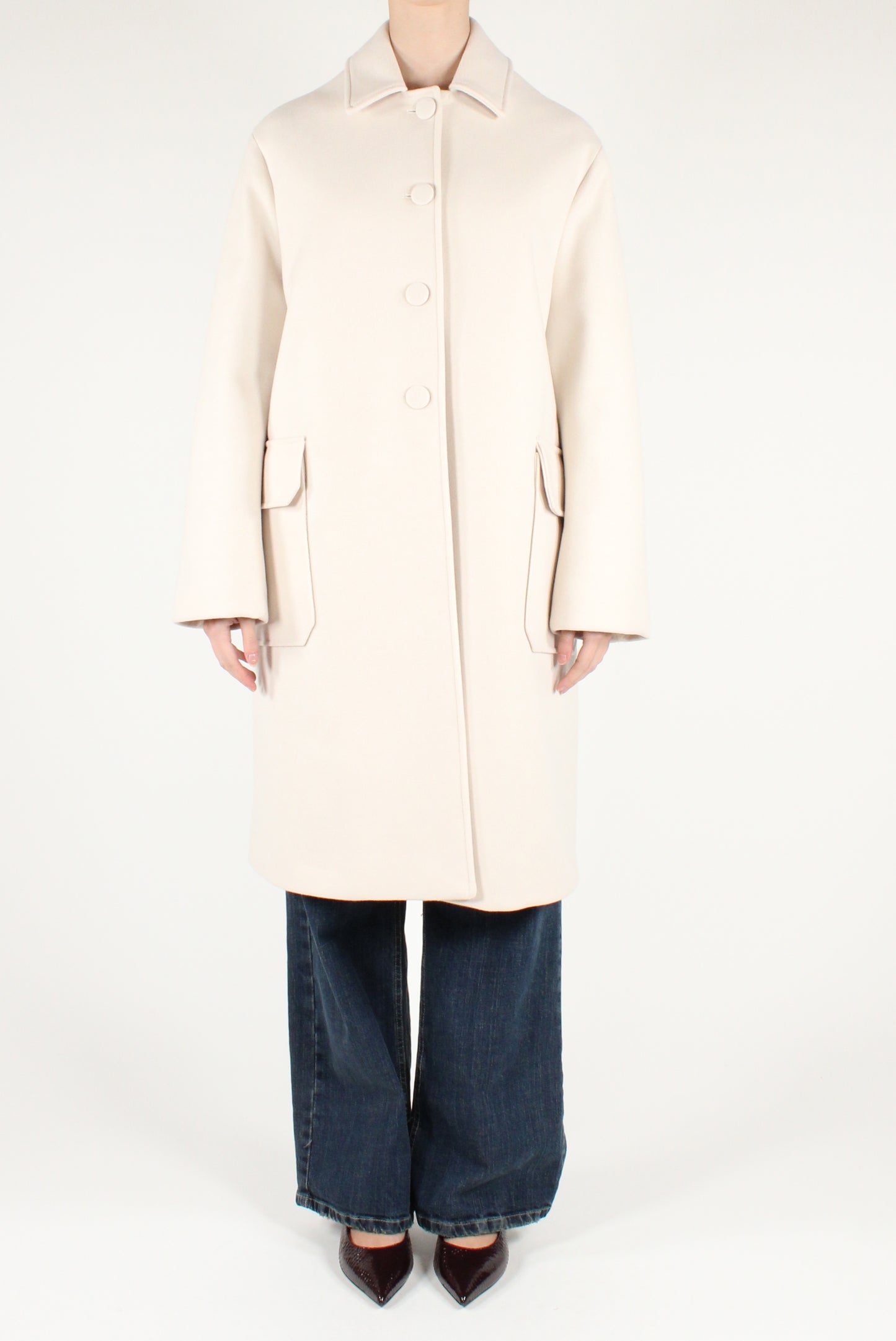 Cappotto Monopetto con Tasche