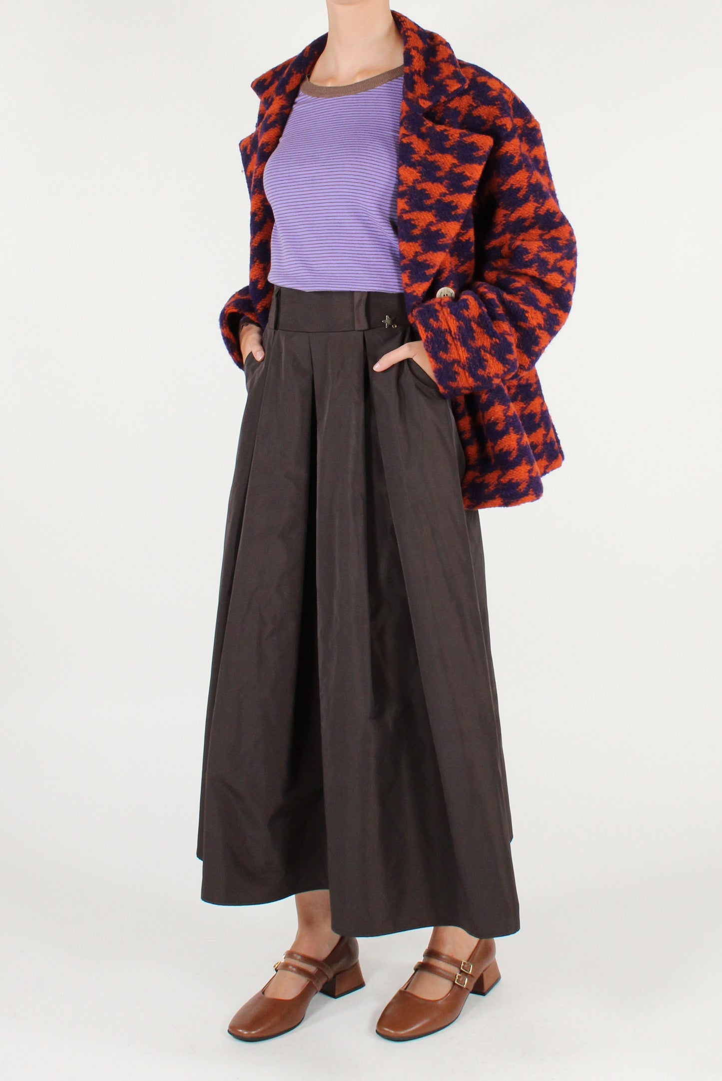 Circle Skirt with Pleats