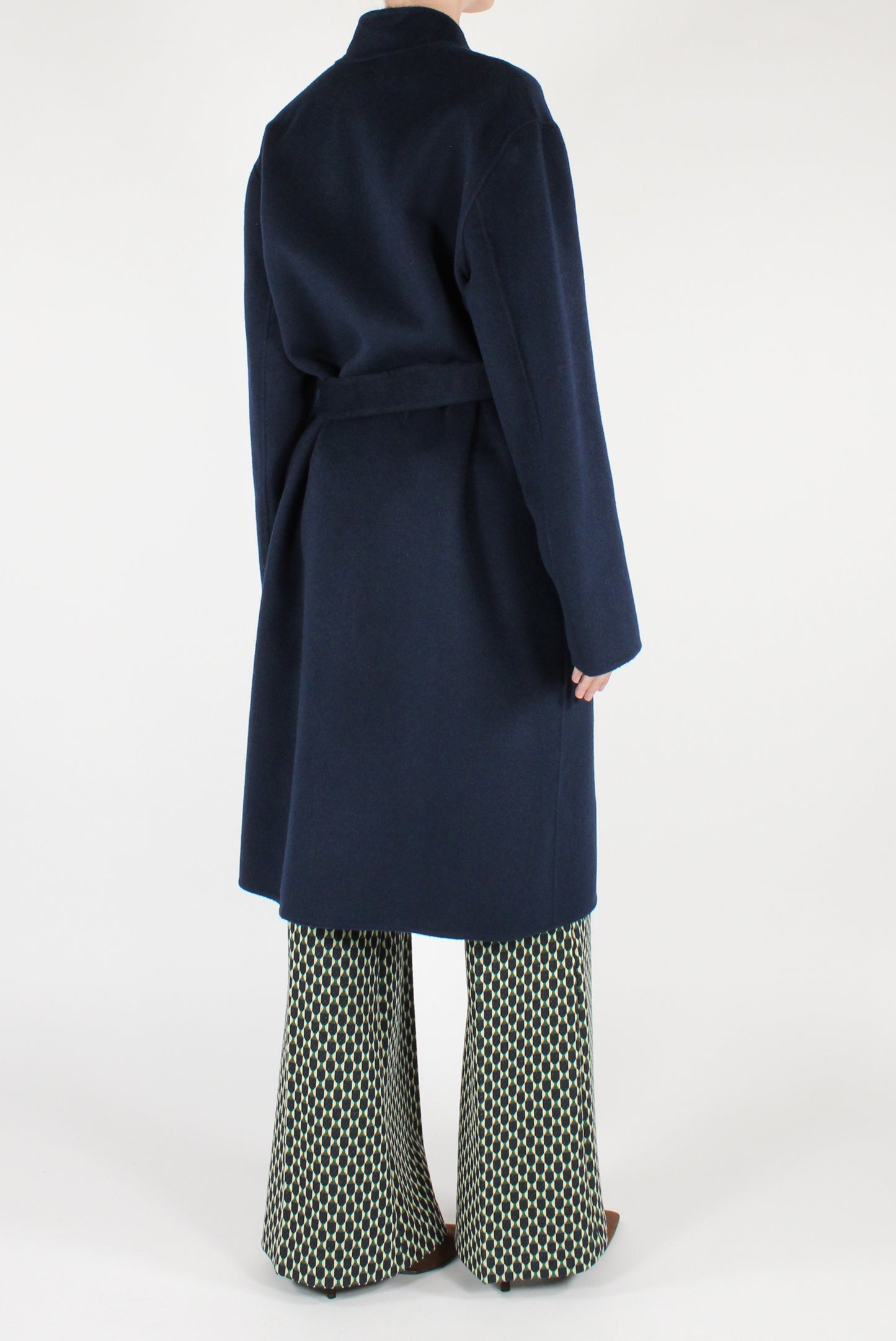 Cappotto in Misto Lana con Cintura