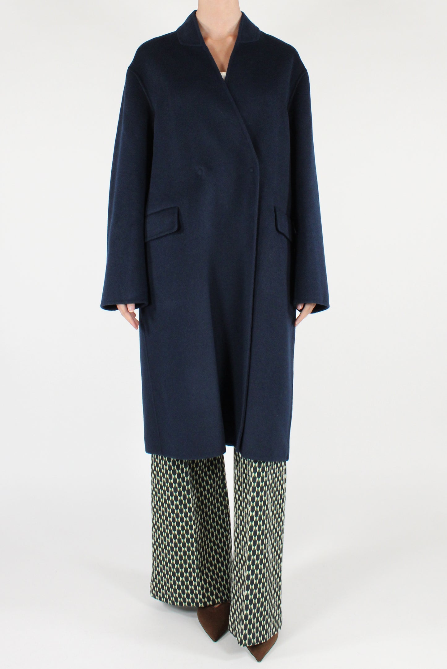 Cappotto in Misto Lana con Cintura