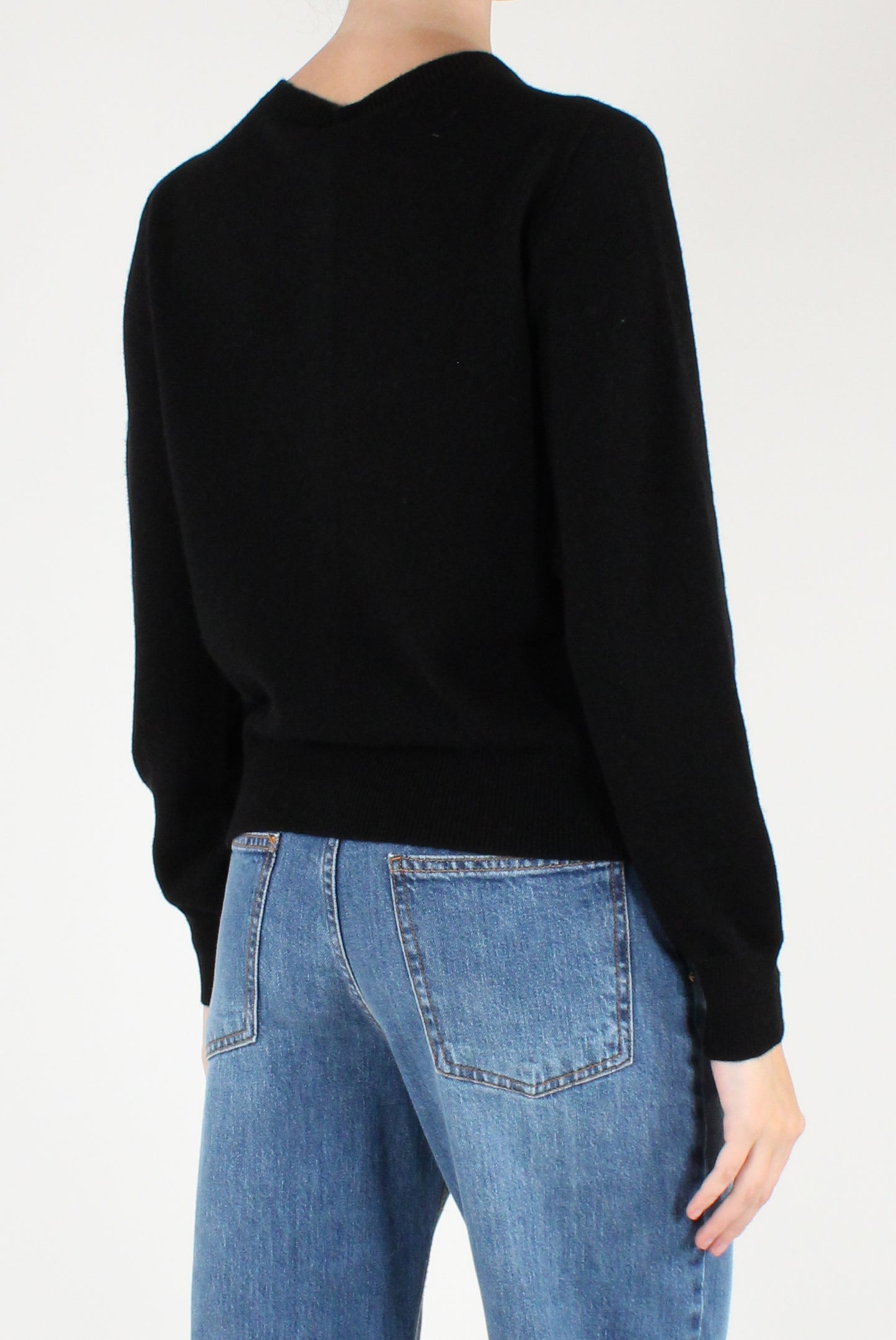 Cardigan Girocollo in Pura Lana