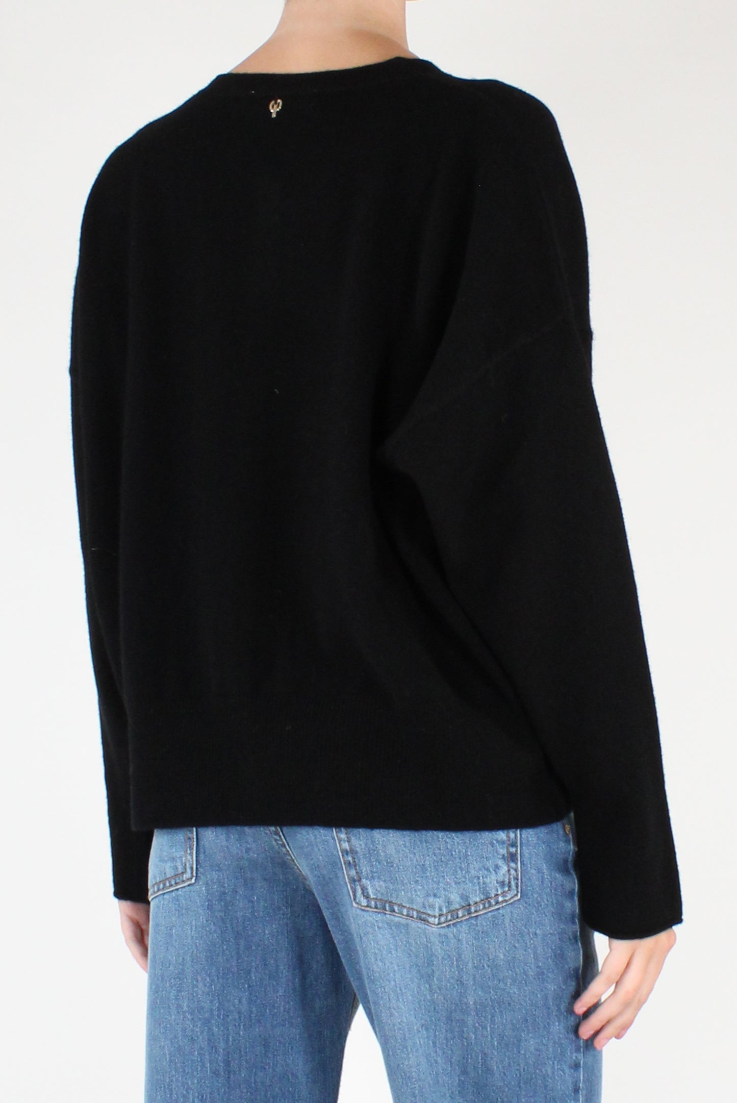 Cardigan Girocollo in Lana