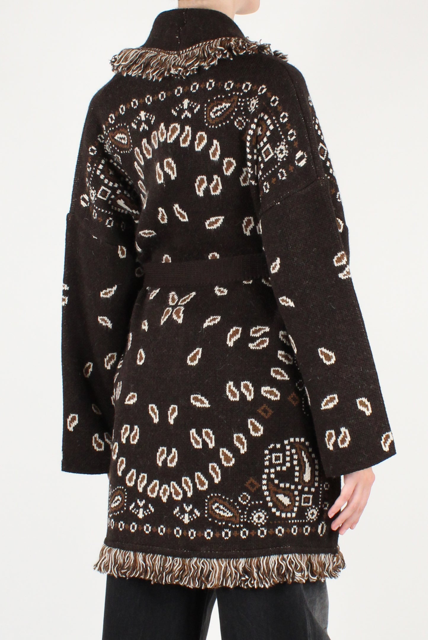 Cardigan Over Stampa Bandana