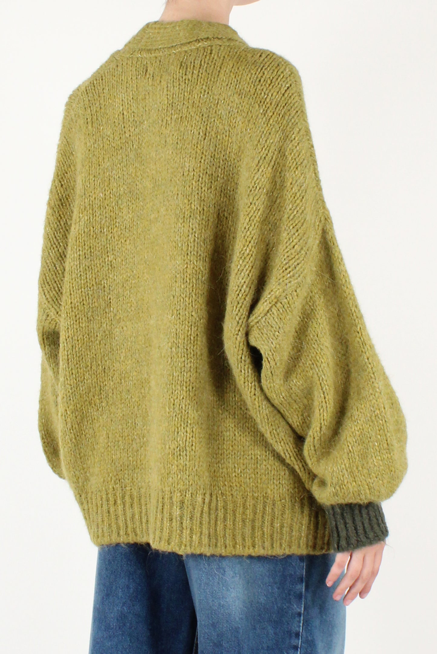 Cardigan Over Con Tasche