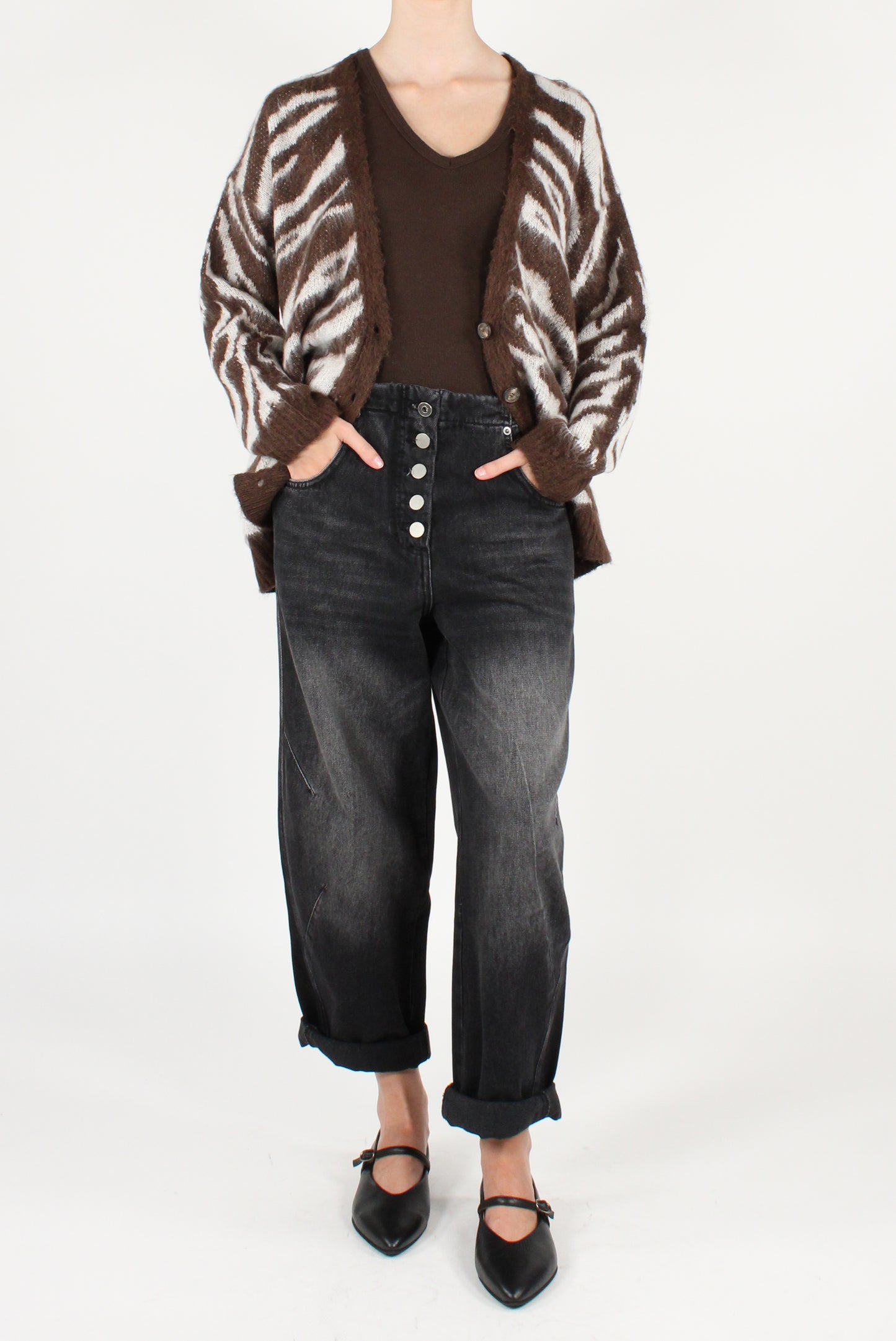 Cardigan Over Fantasia Zebrata