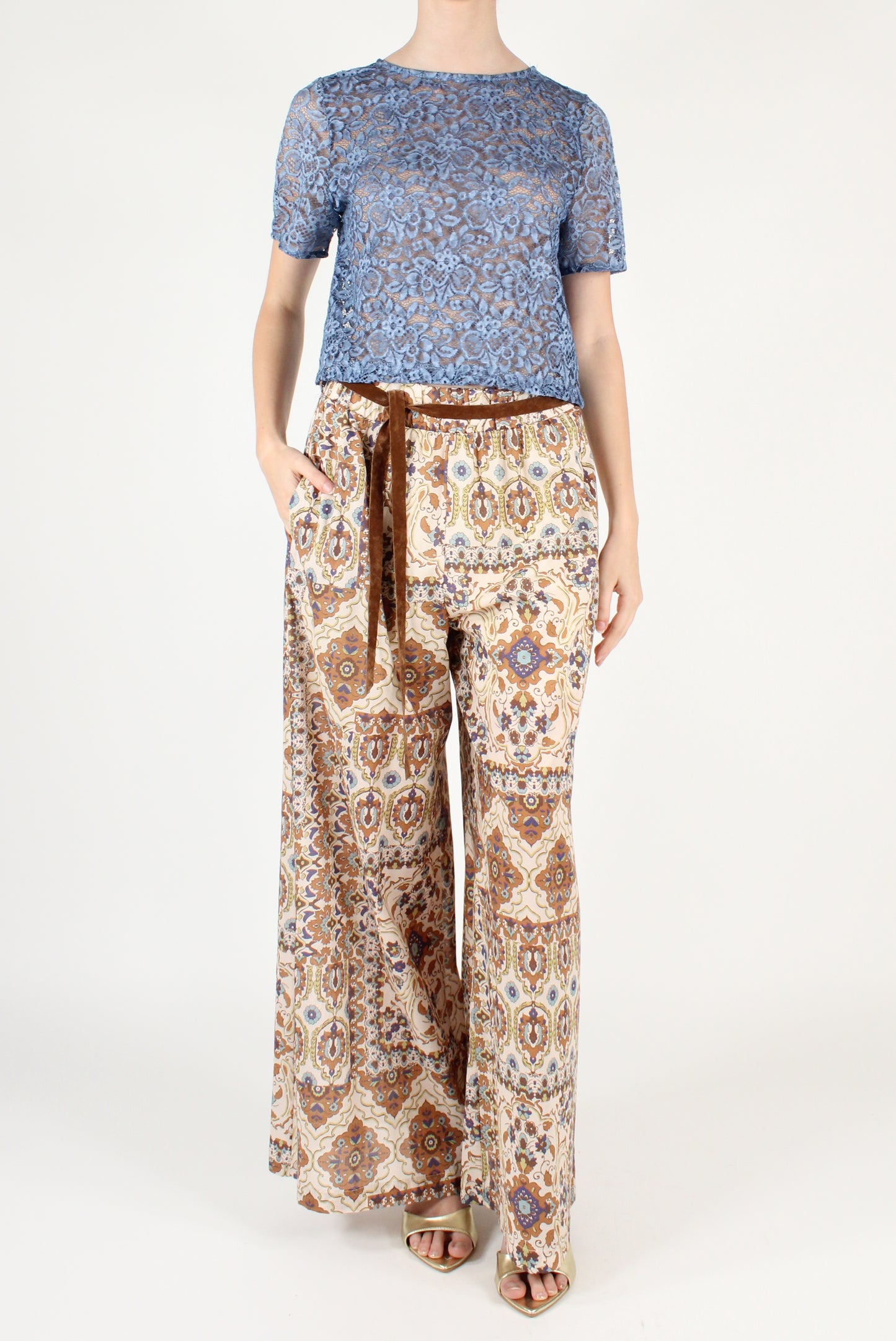 Ethnic Print Trousers