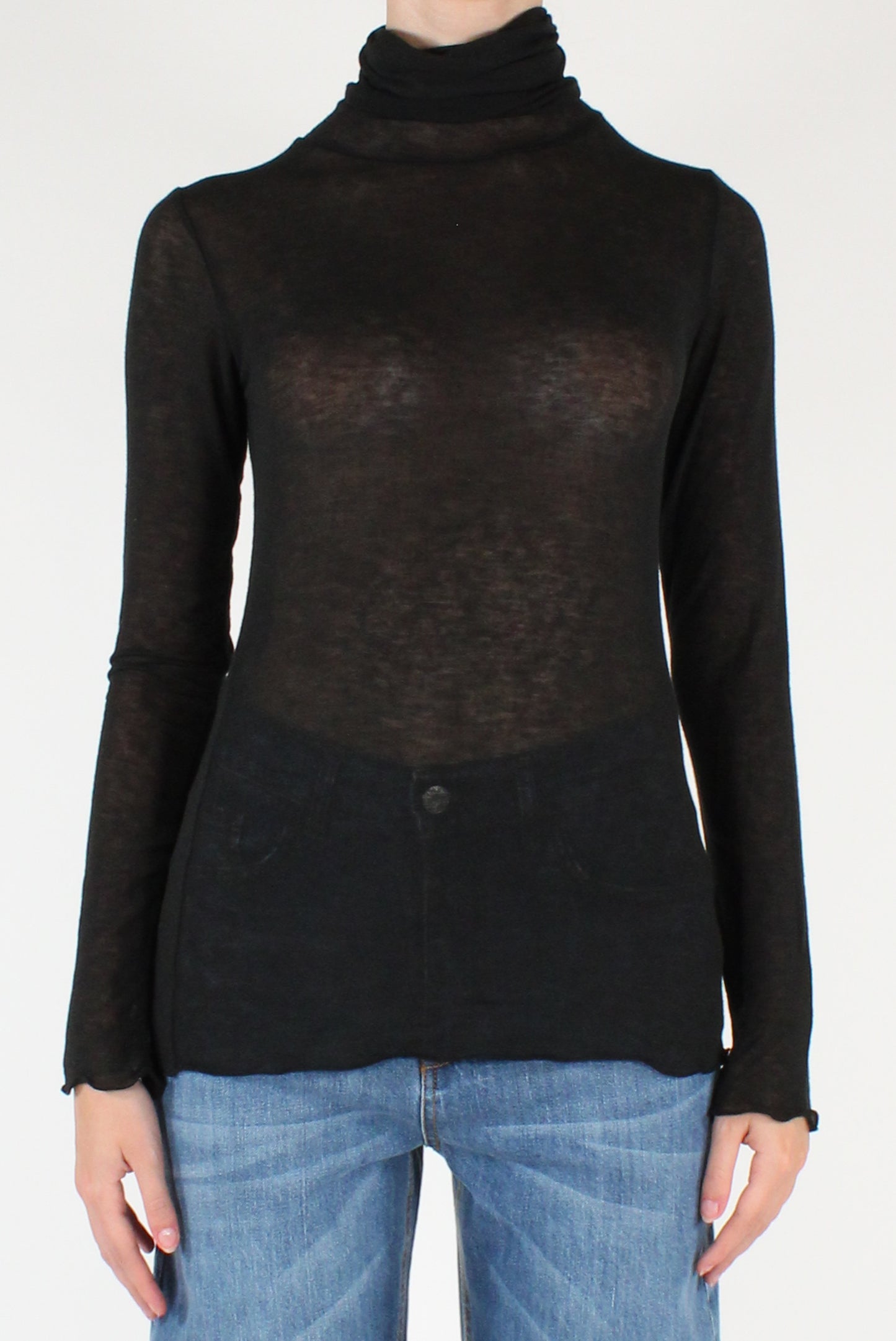 Maglia Dolcevita Misto Cachemire