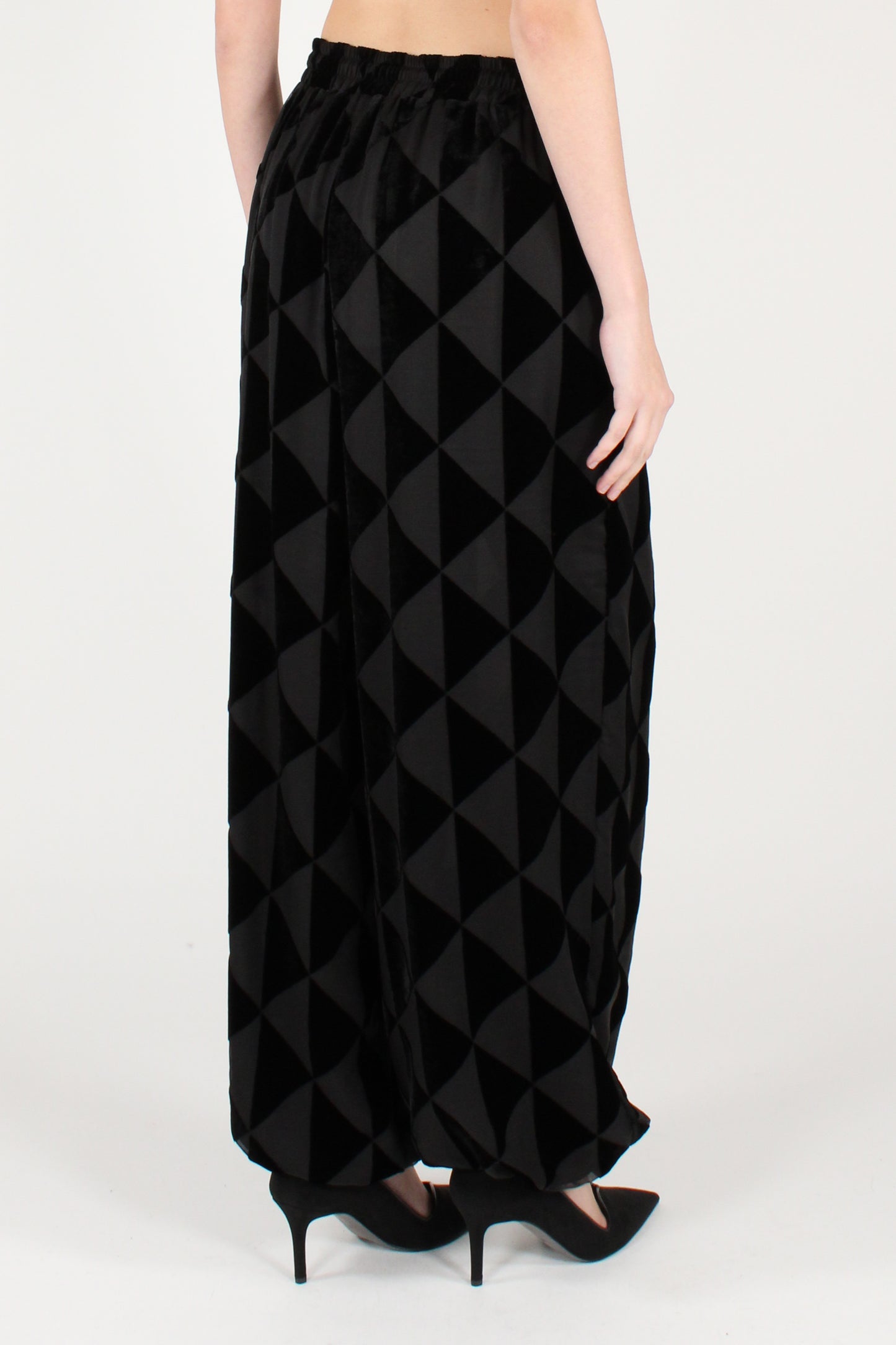 Pantaloni a Sbuffo Fantasia Arlecchino