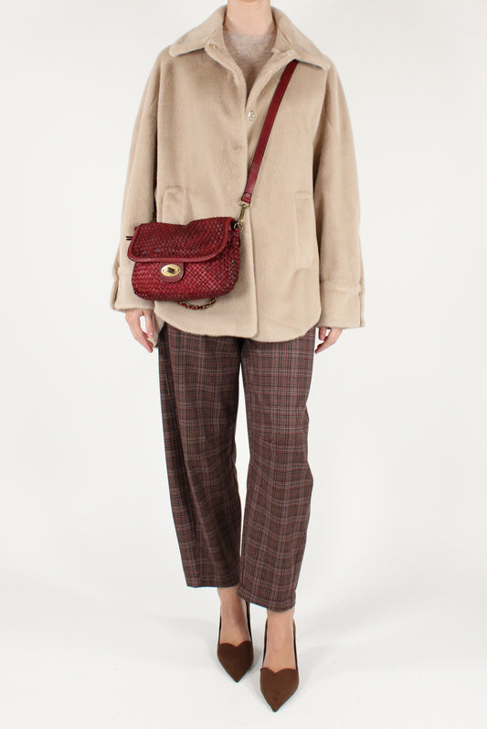 Giacca Over in Eco Pelliccia