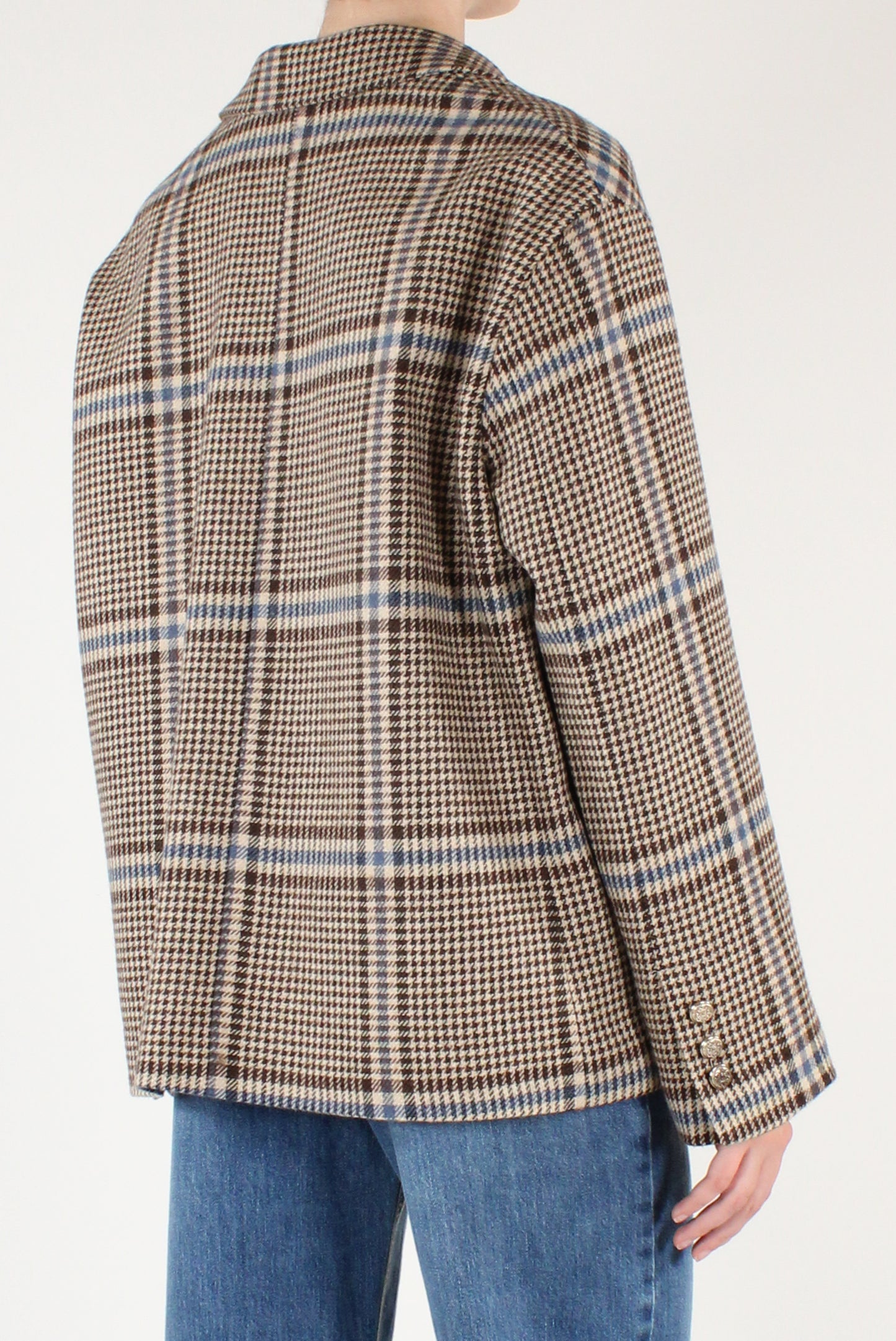 Giacca Over Doppiopetto Fantasia Pied de Poule