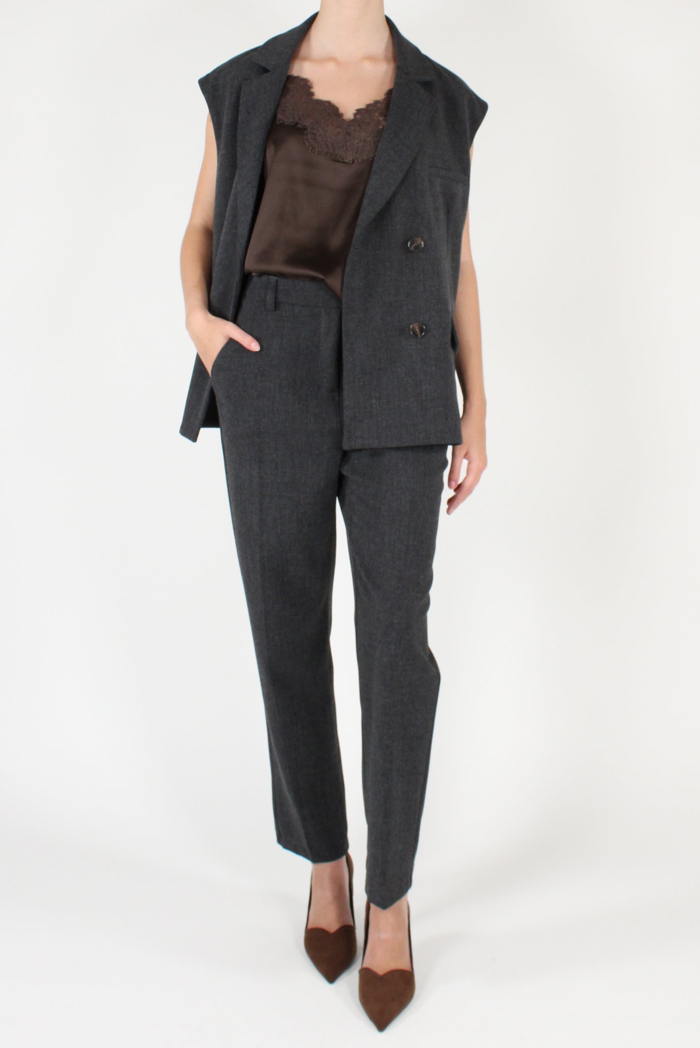 Gilet Doppiopetto Mélange