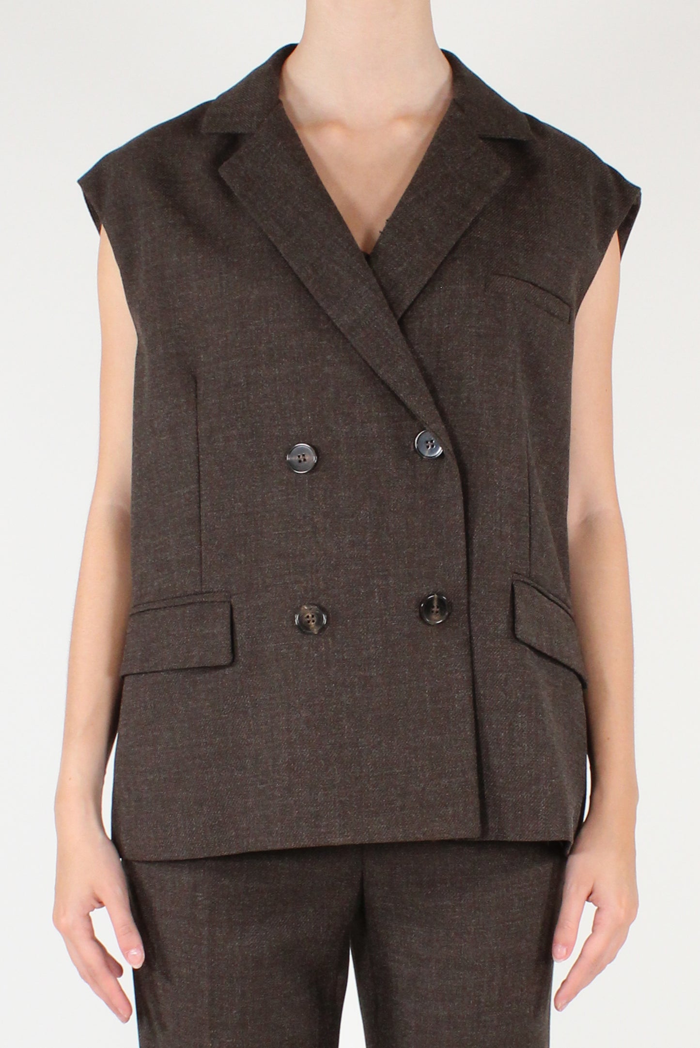 Gilet Doppiopetto Mélange