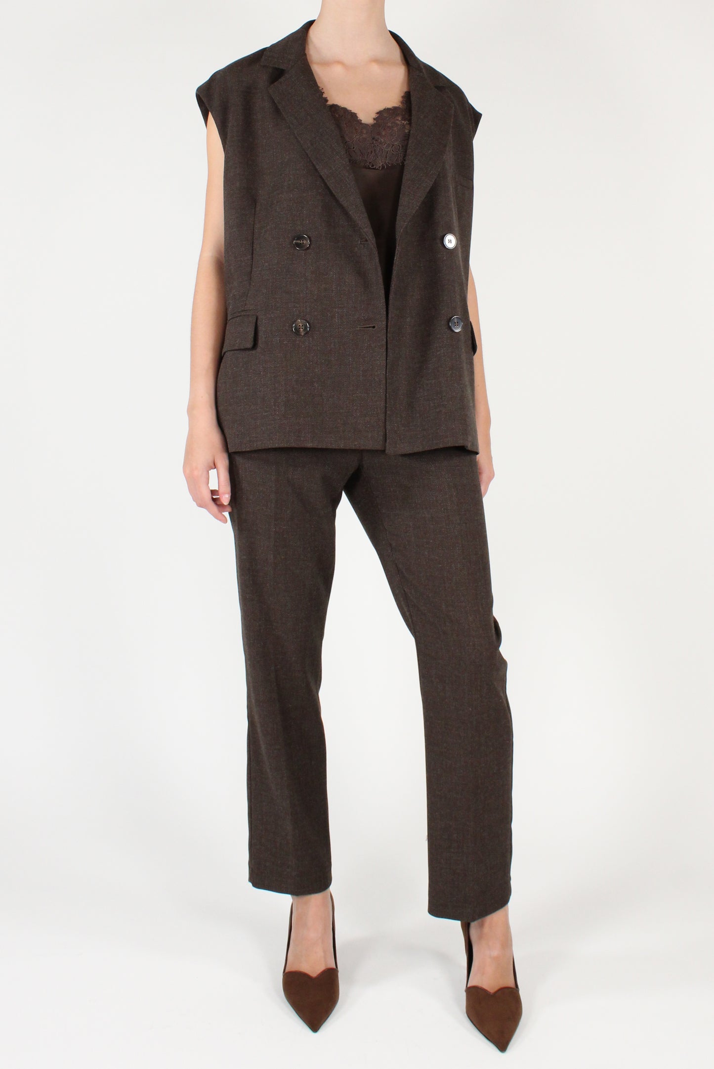 Gilet Doppiopetto Mélange