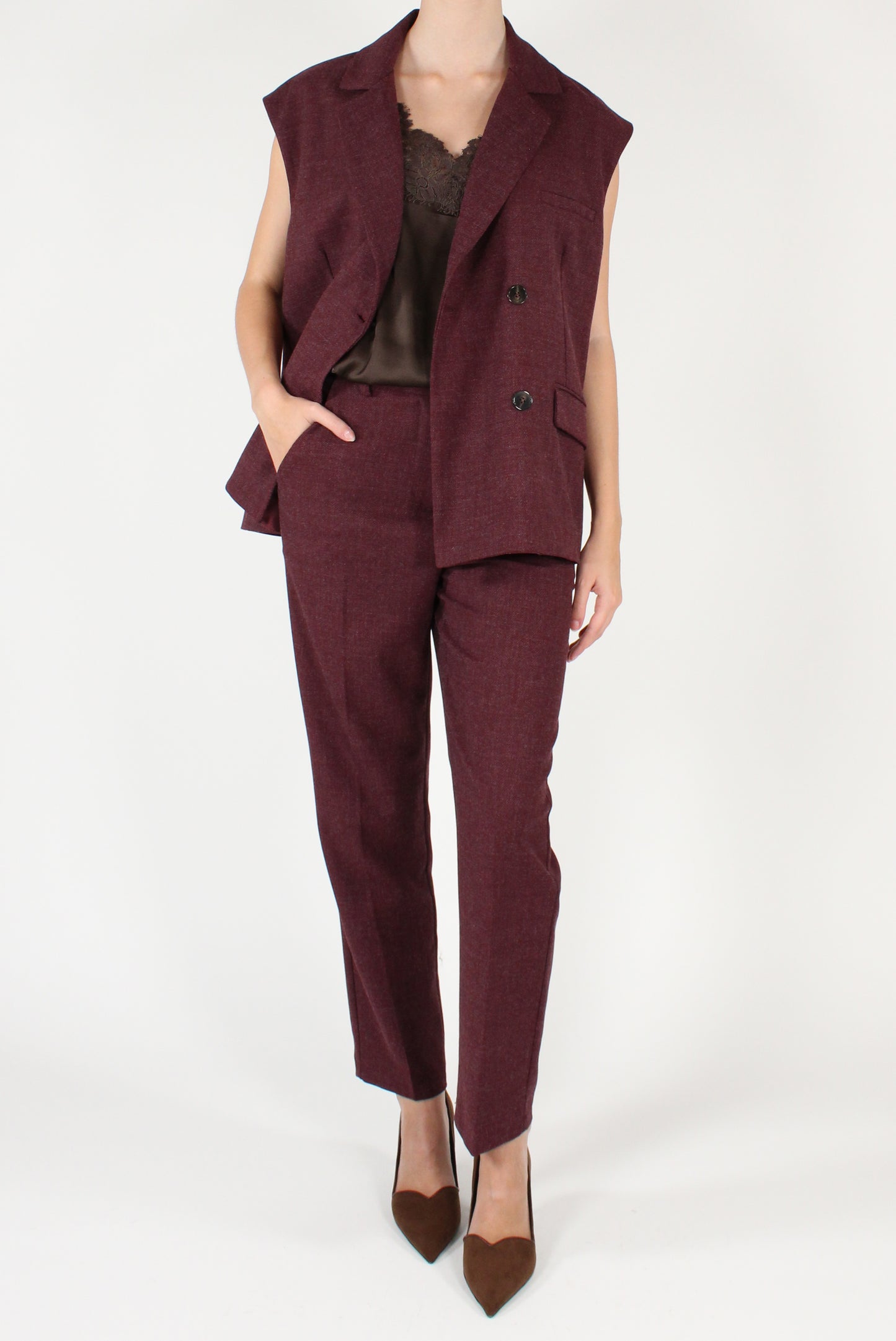 Gilet Doppiopetto Mélange