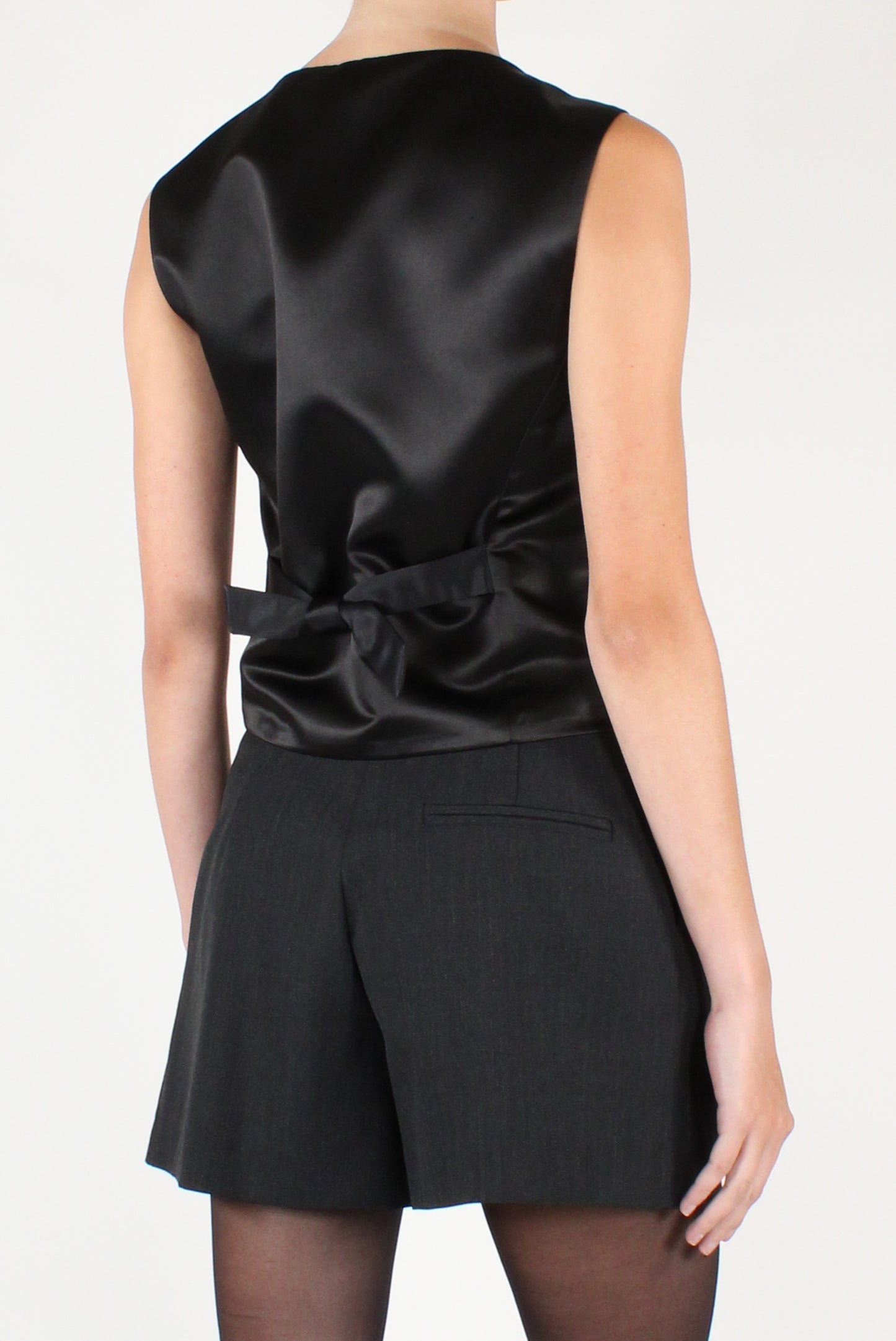 Gilet con Strass e Perline