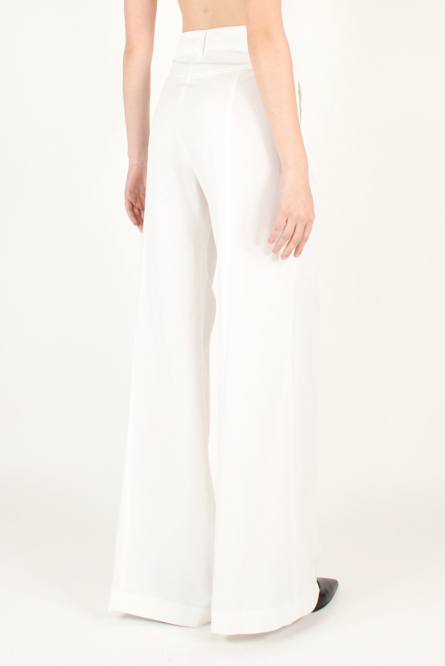 Pantaloni a Palazzo in Misto Viscosa