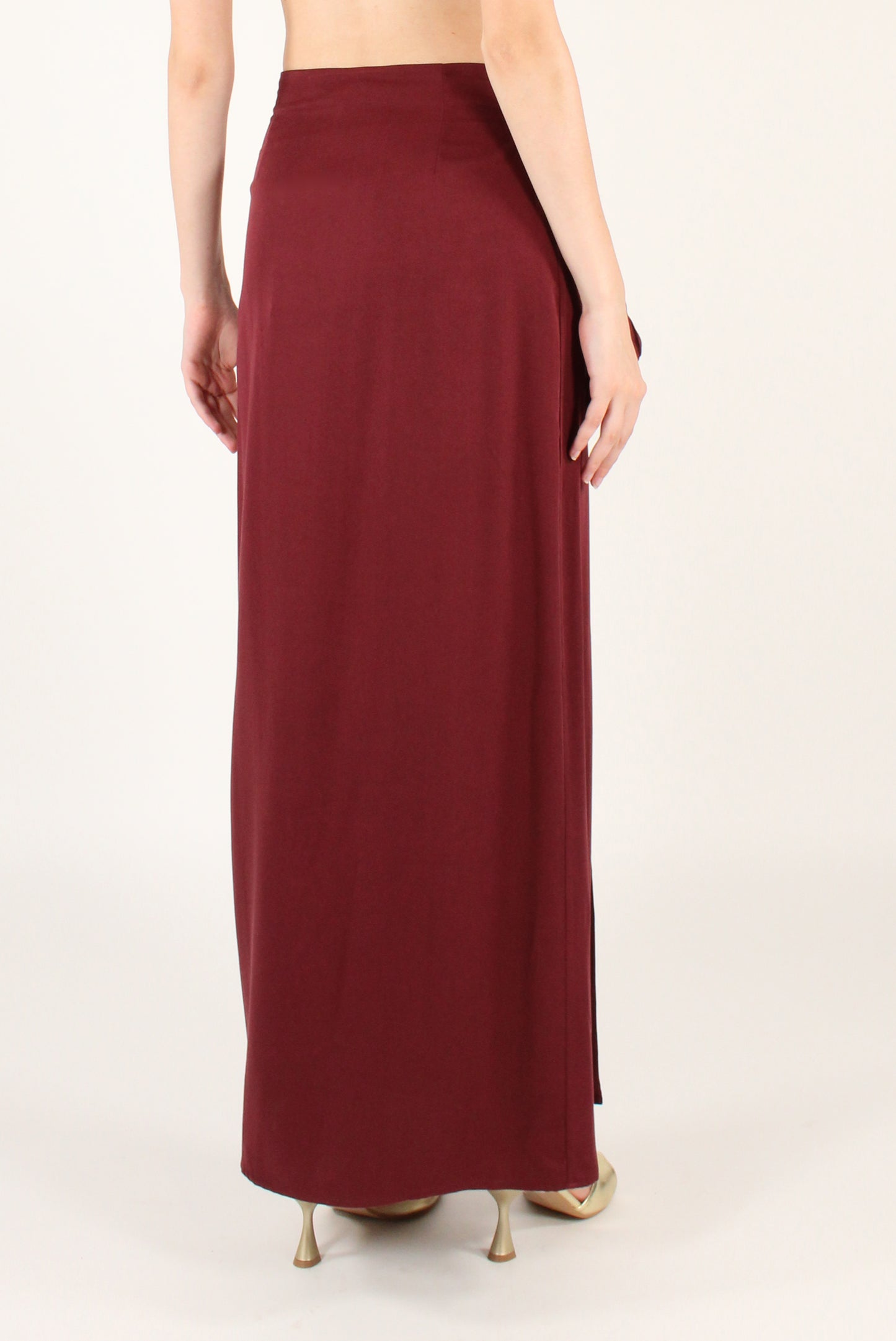 Long Plain Pareo Skirt